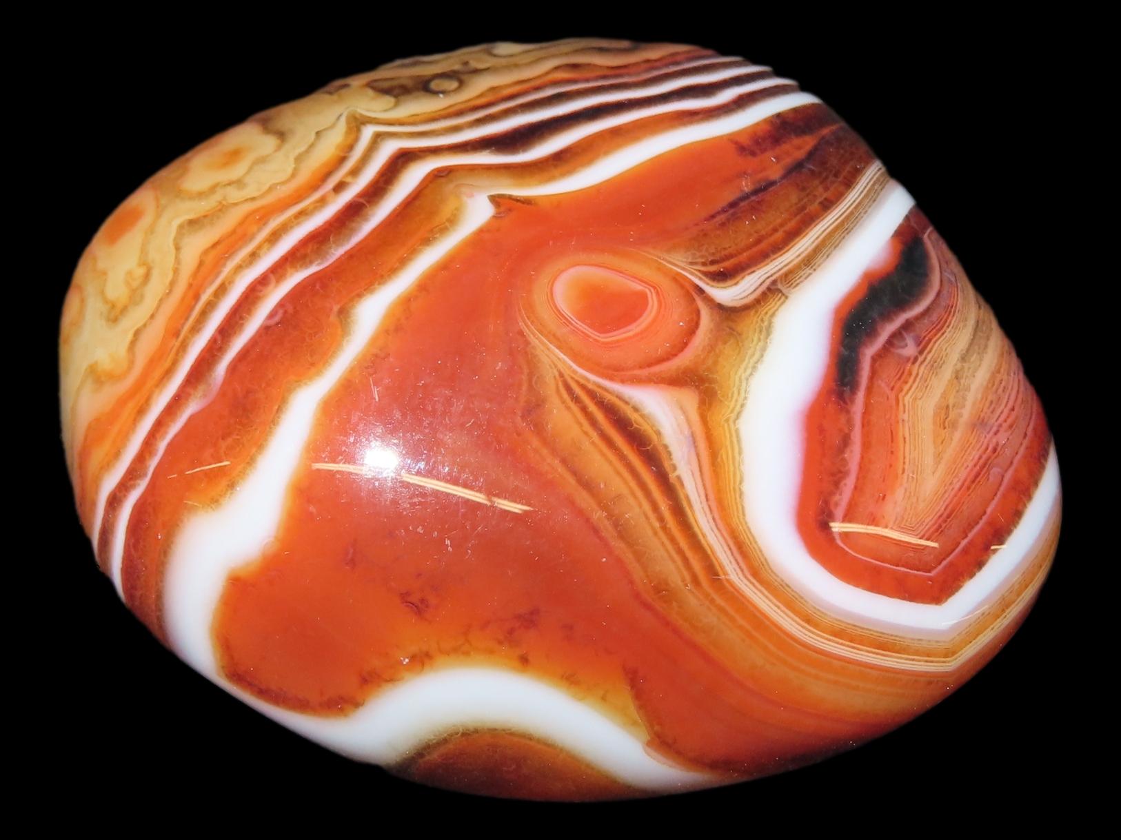 Colorful Polished Banded Lace Agate. Incredible Colors. Nice large example. Fully Polished.