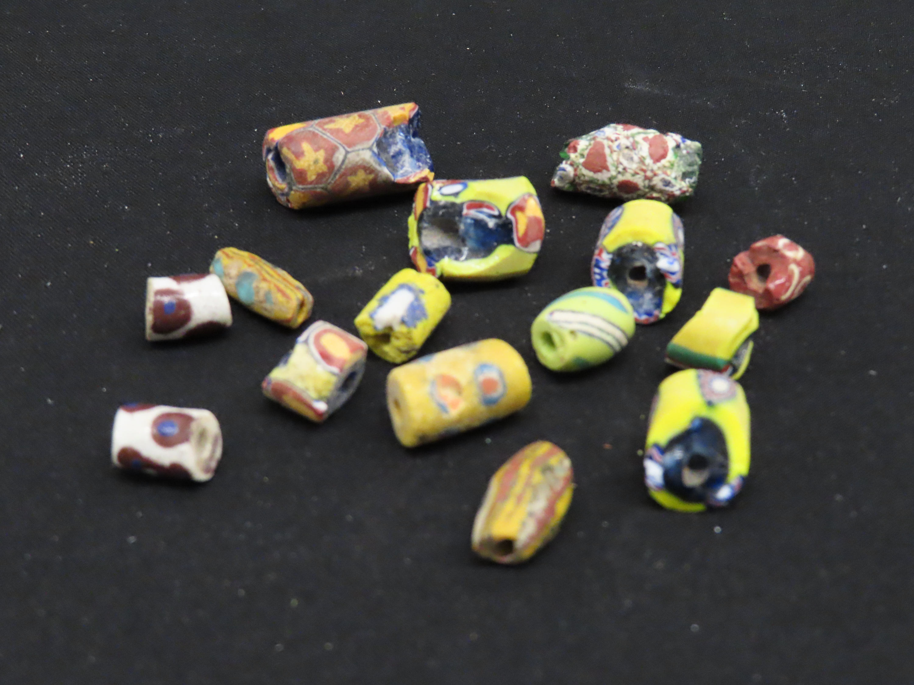 Nice Lot of Mosaic Millefiori Trade Beads, Africa. Colorful Example.s