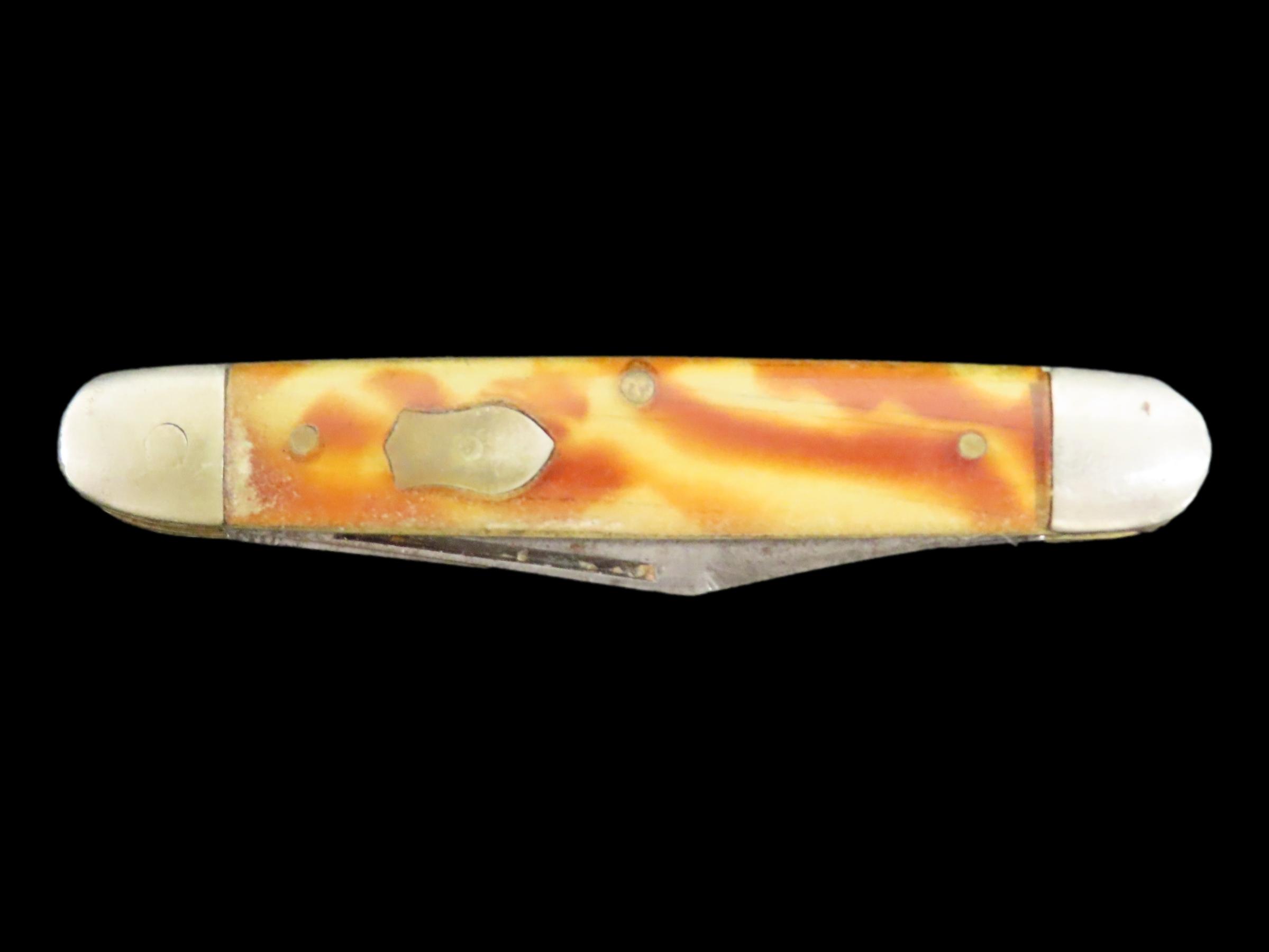 Vintage Pocket Knife, Colorful Handles, Triple Blade. Imperial.
