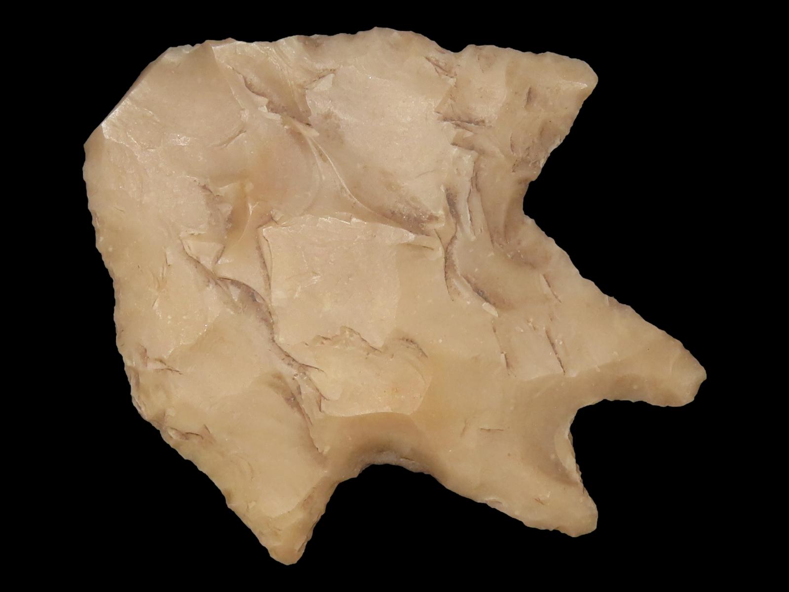 Nice Wide & Translucent Comanche Pedernales / Perf found in Uvalde County Texas. Indian Arrowhead.