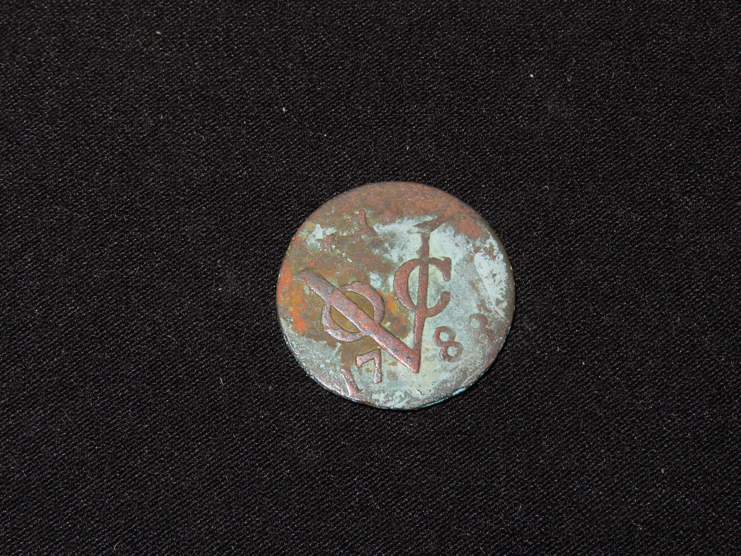 1788 Dated Colonial Era Coin, About the size of a Nickel, Great Early Over 200 Year Old Coin