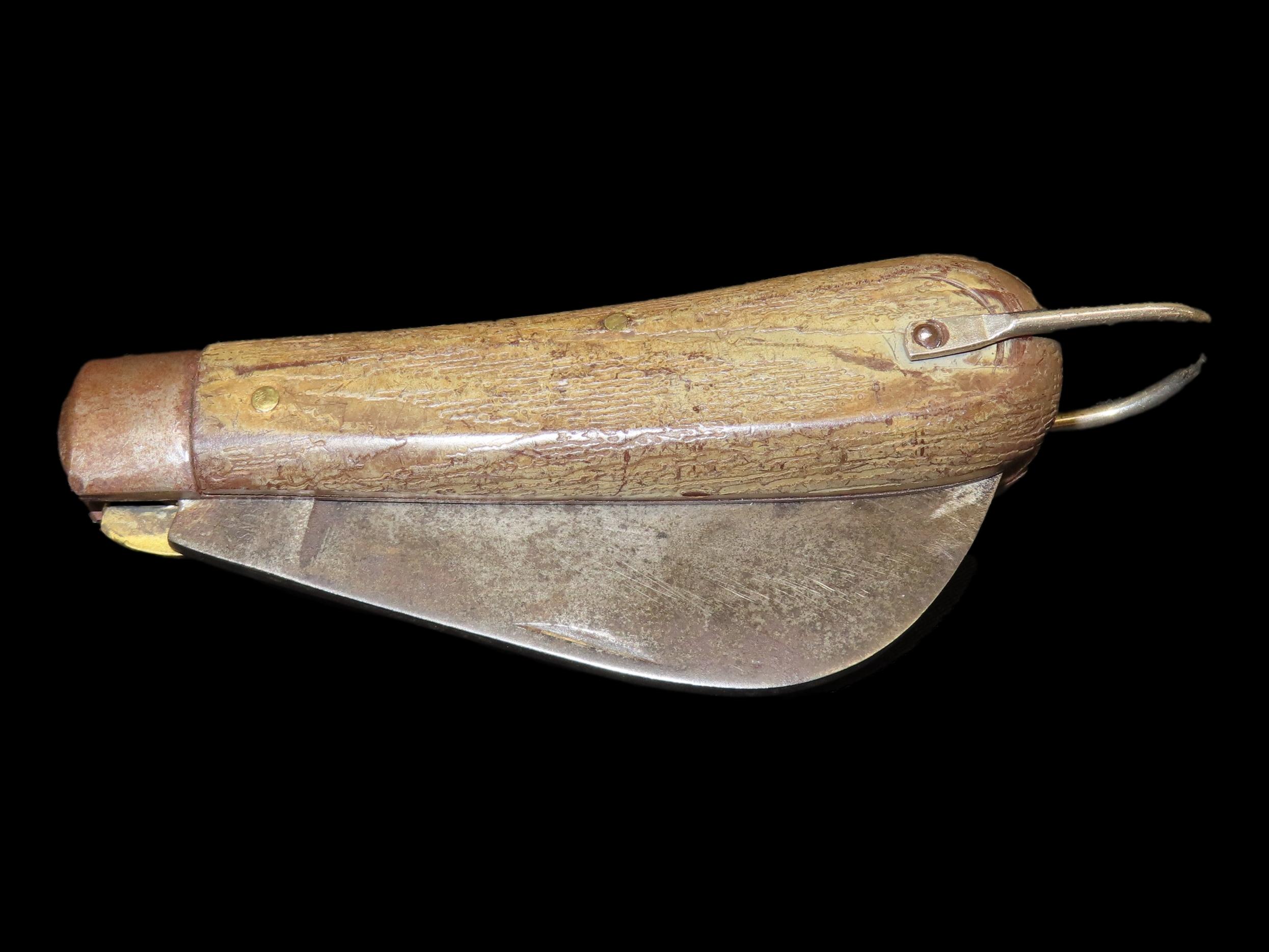 Vintage old Hooked Bill Pocket Knife. Klein & Sons, Chicago.