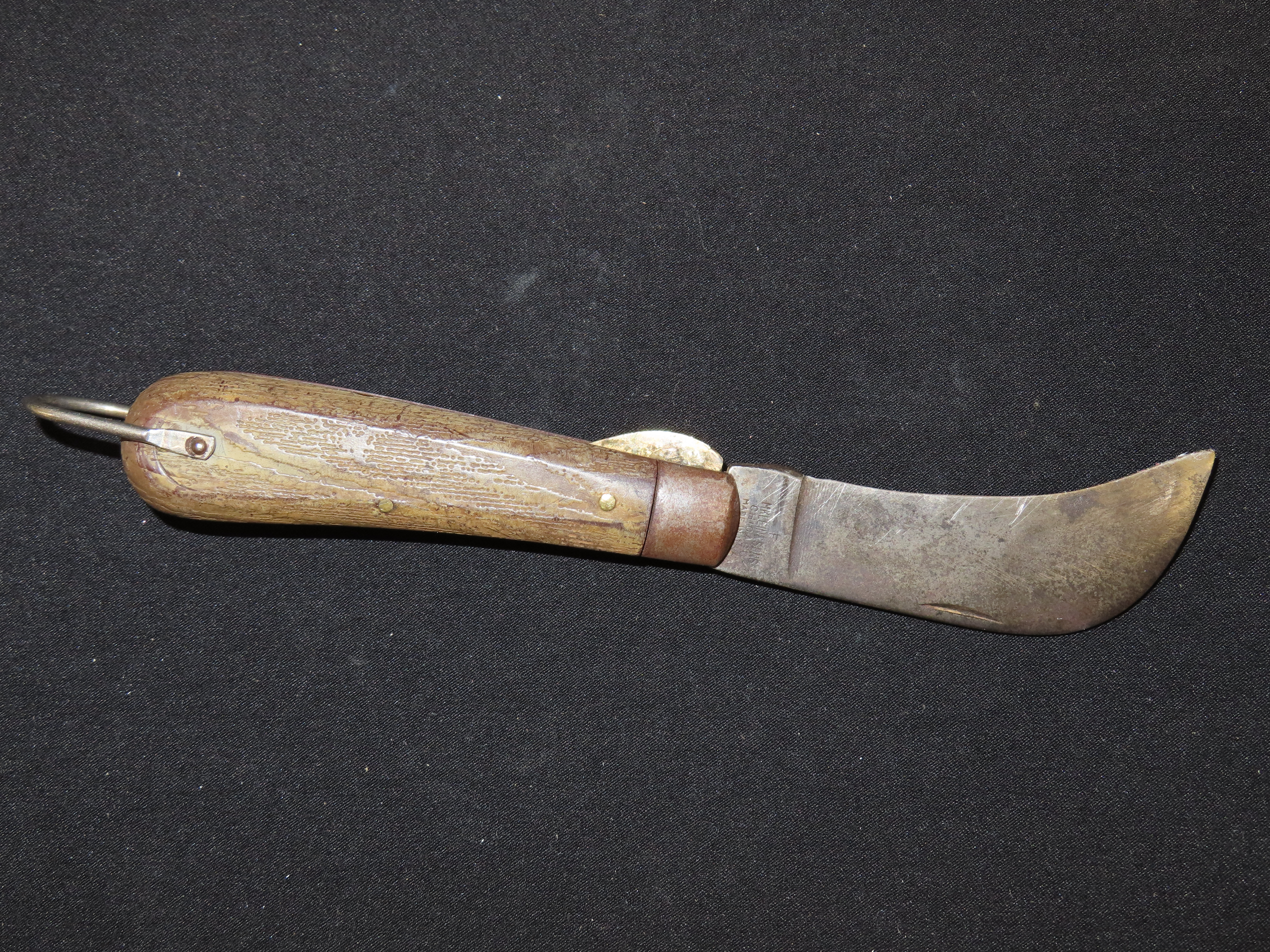 Vintage old Hooked Bill Pocket Knife. Klein & Sons, Chicago.