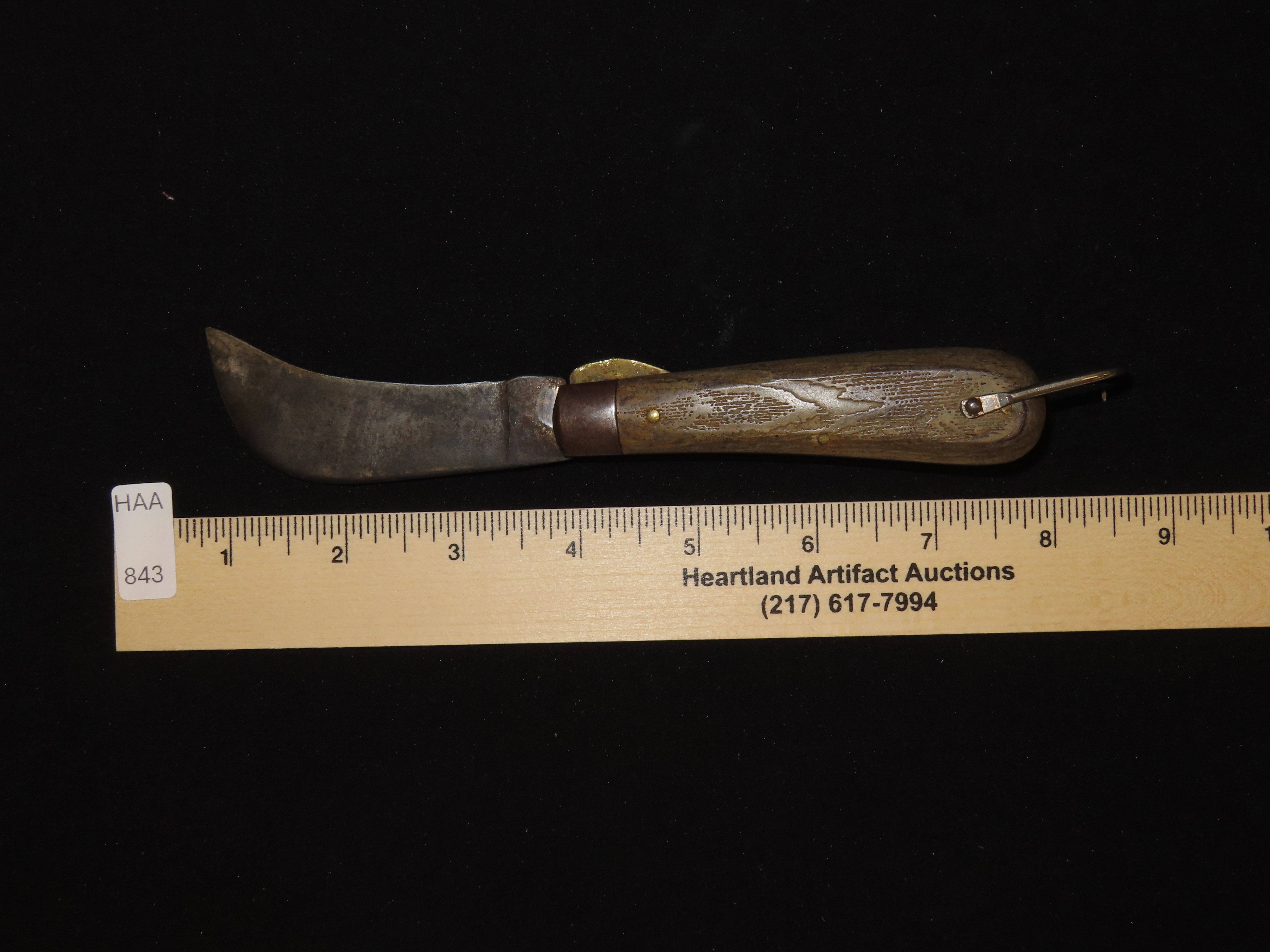 Vintage old Hooked Bill Pocket Knife. Klein & Sons, Chicago.