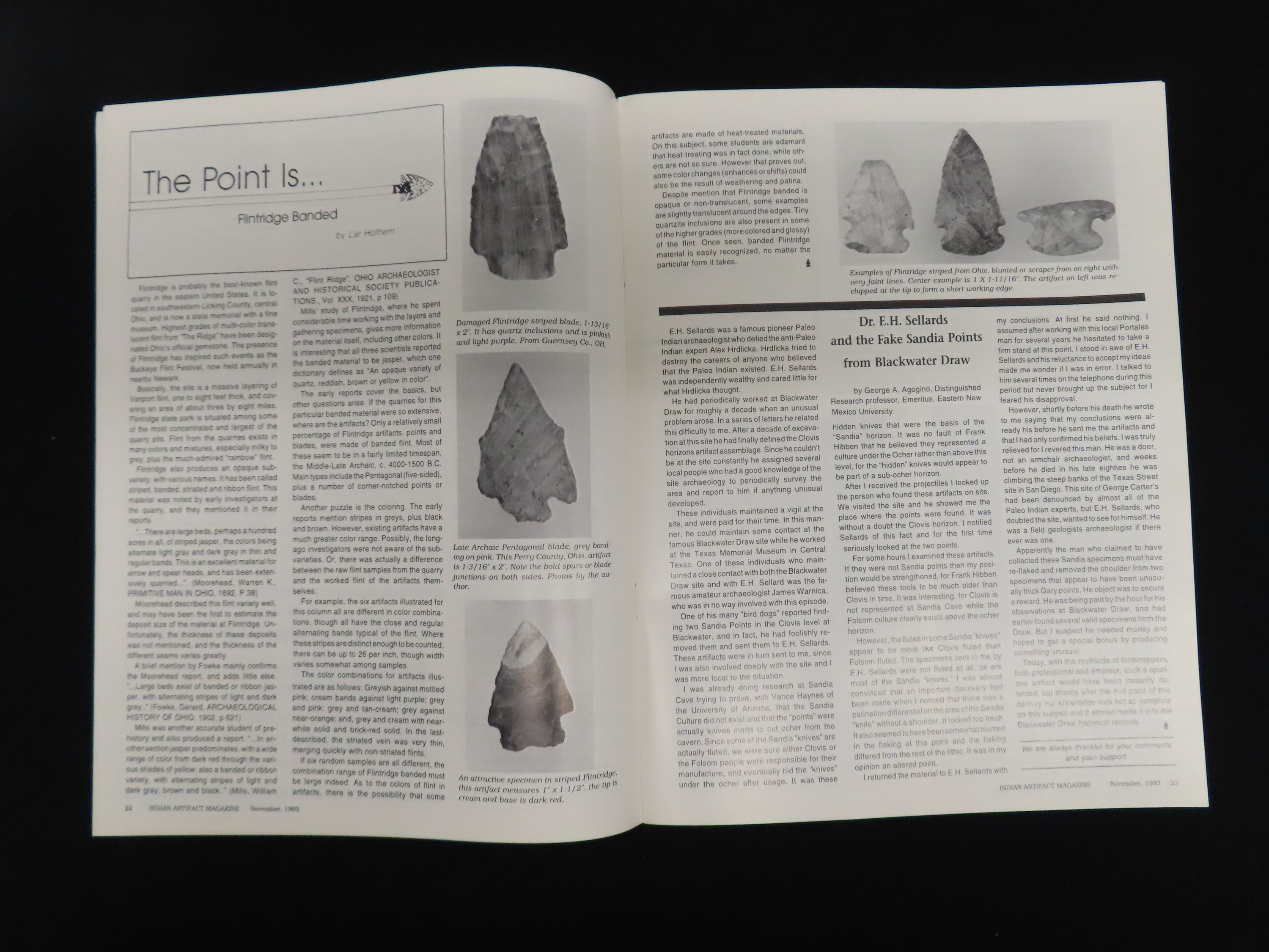 COMPLETE SET OF INDIAN ARTIFACT MAGAZINES FOR 1993, TONS OF GREAT PICS AND ARTICLES!