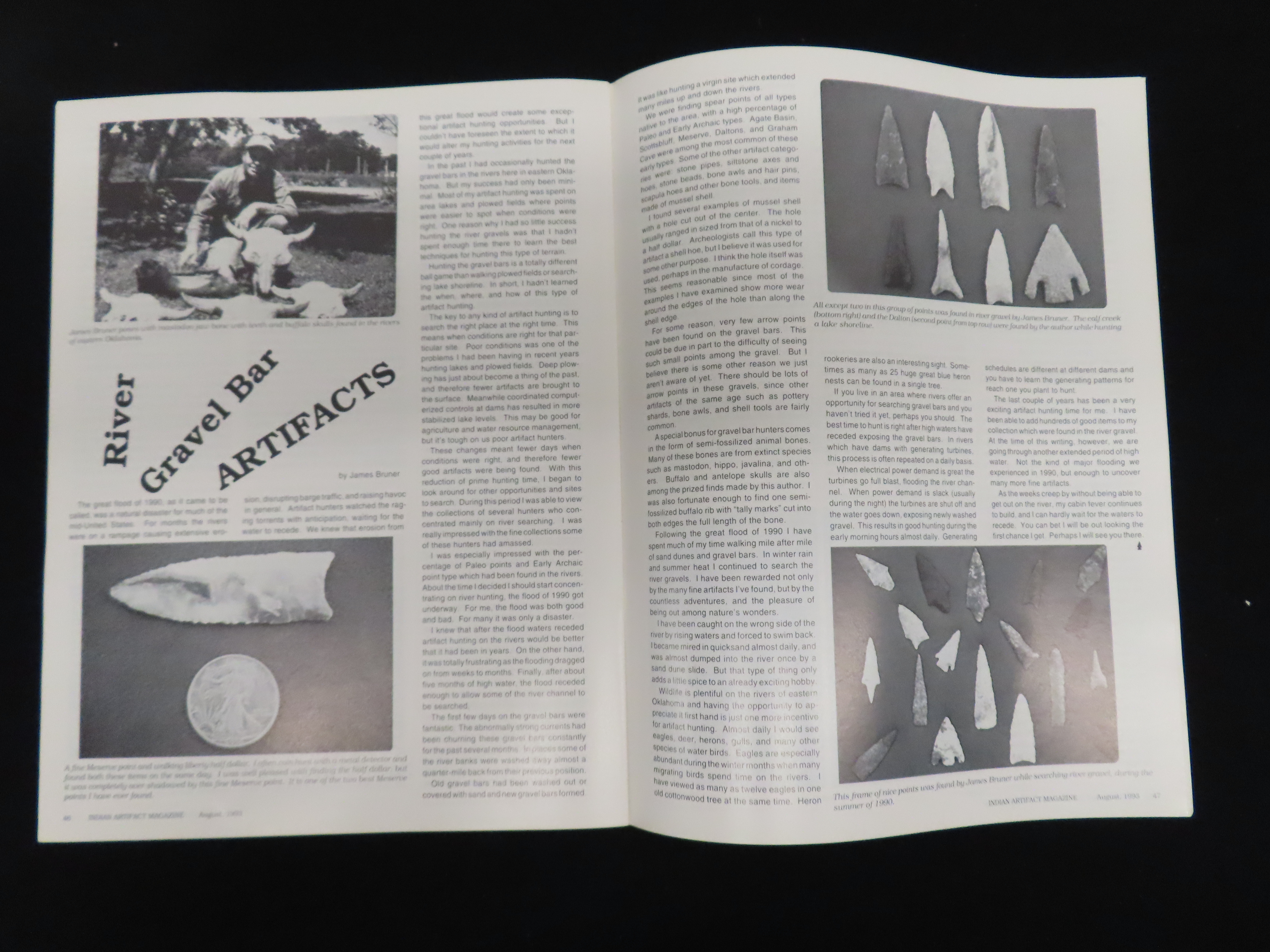 COMPLETE SET OF INDIAN ARTIFACT MAGAZINES FOR 1993, TONS OF GREAT PICS AND ARTICLES!