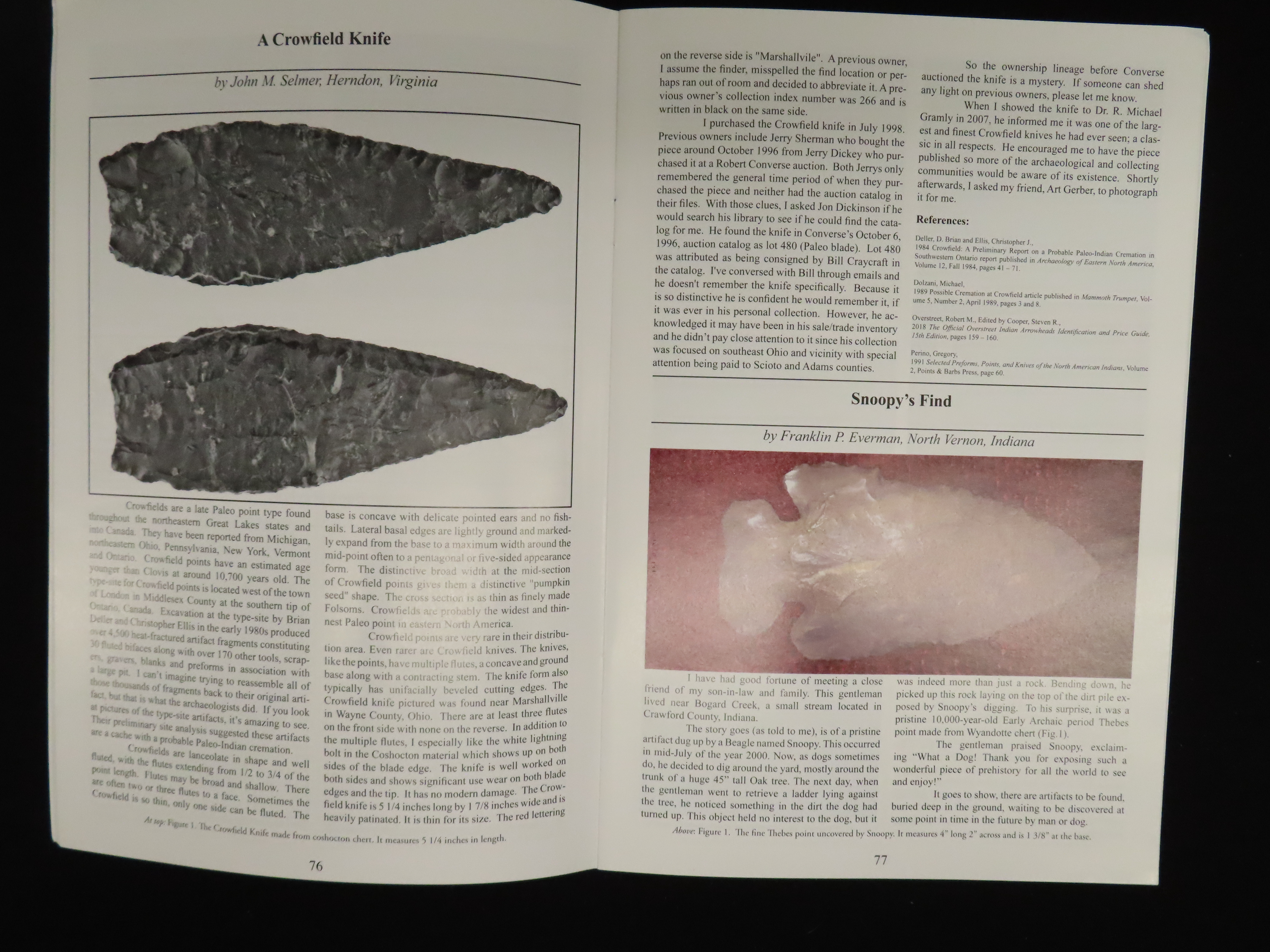 PAIR OF 2020 CENTRAL STATES ARCHAEOLOGICAL JOURNALS WITH COPPER ARTIFACTS ON THE COVERS