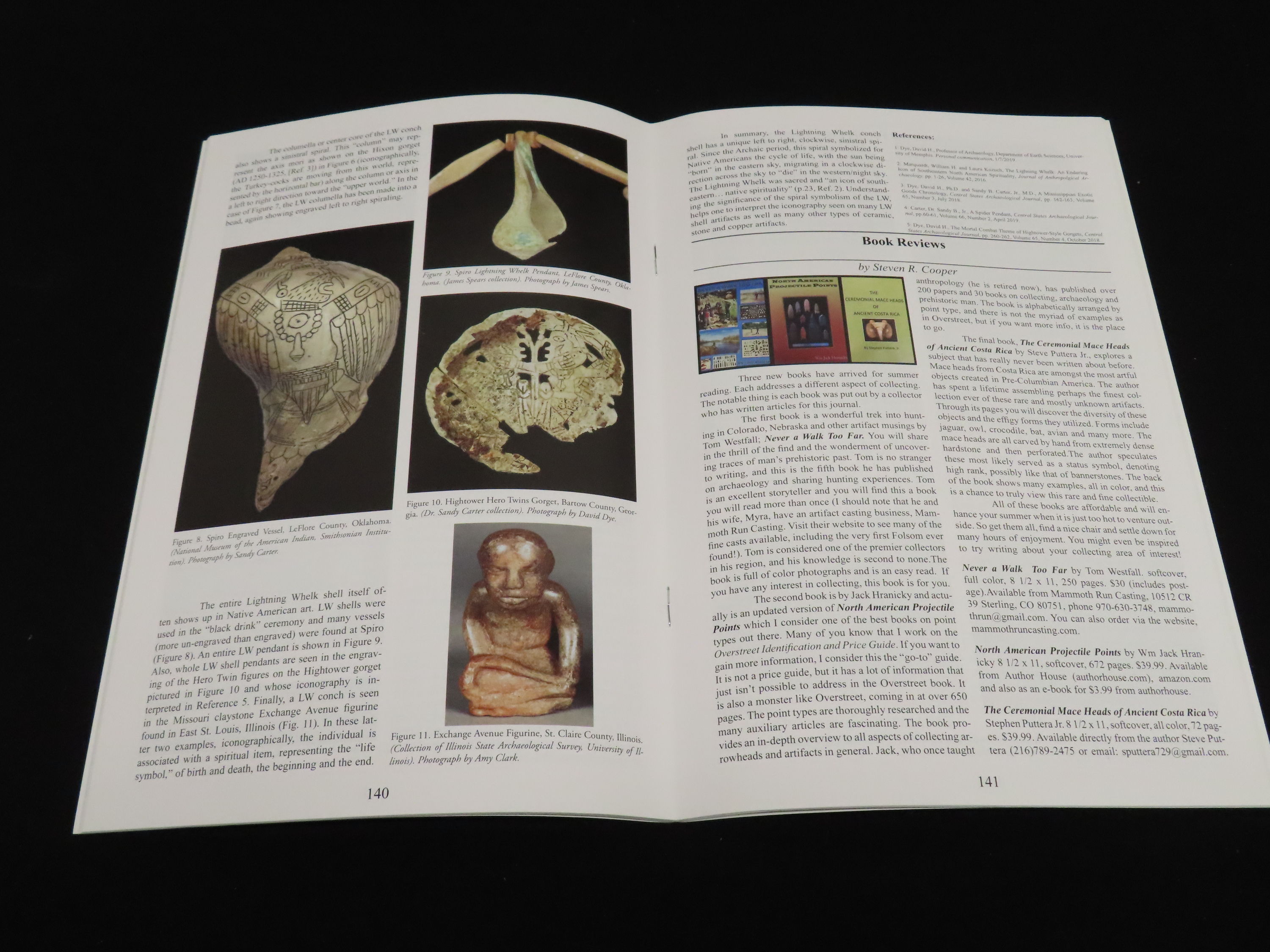 PAIR OF 2020 CENTRAL STATES ARCHAEOLOGICAL JOURNALS WITH COPPER ARTIFACTS ON THE COVERS