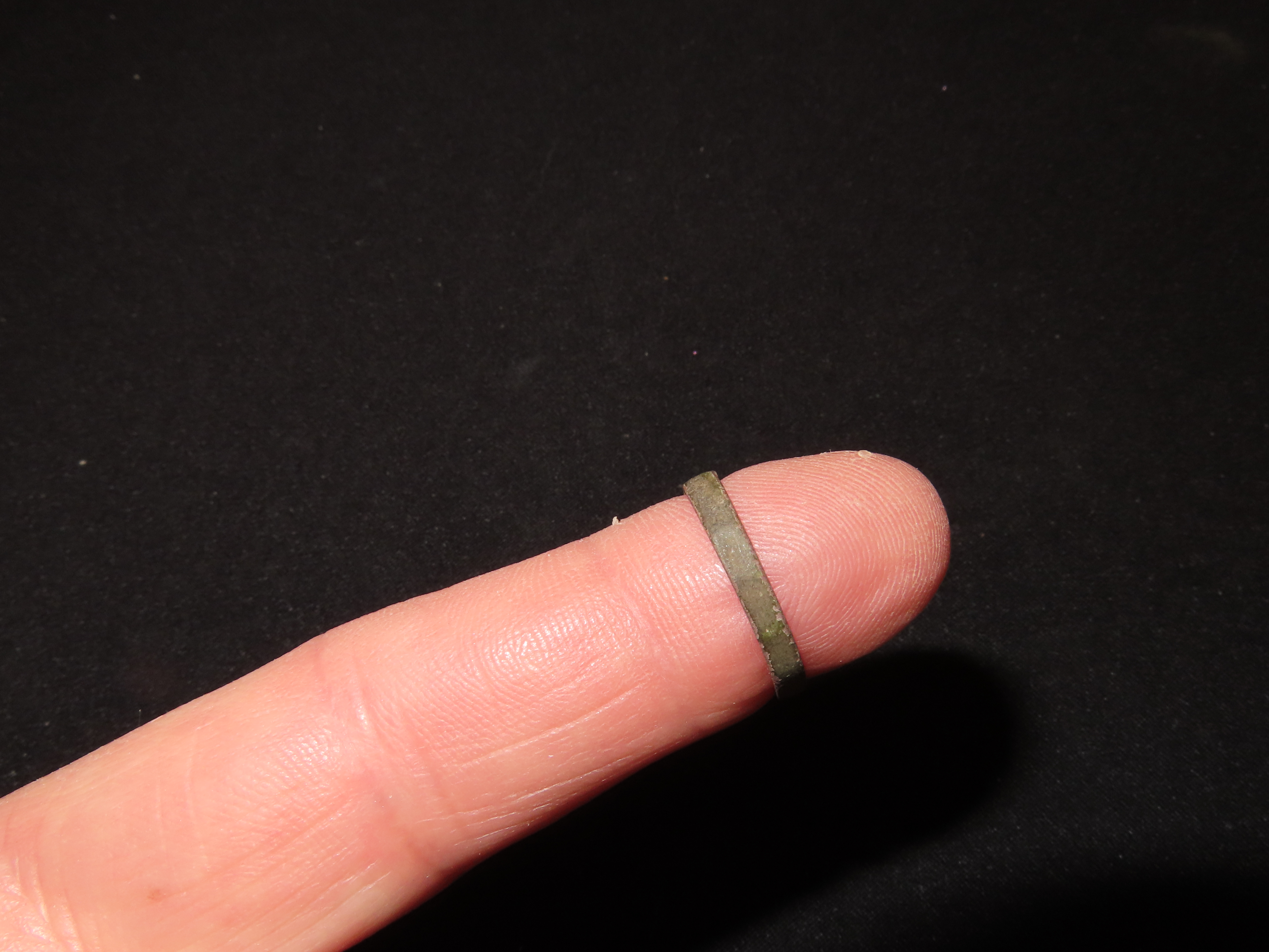 Historic Fur Trade Copper Ring found at Indian Campsite in New York.