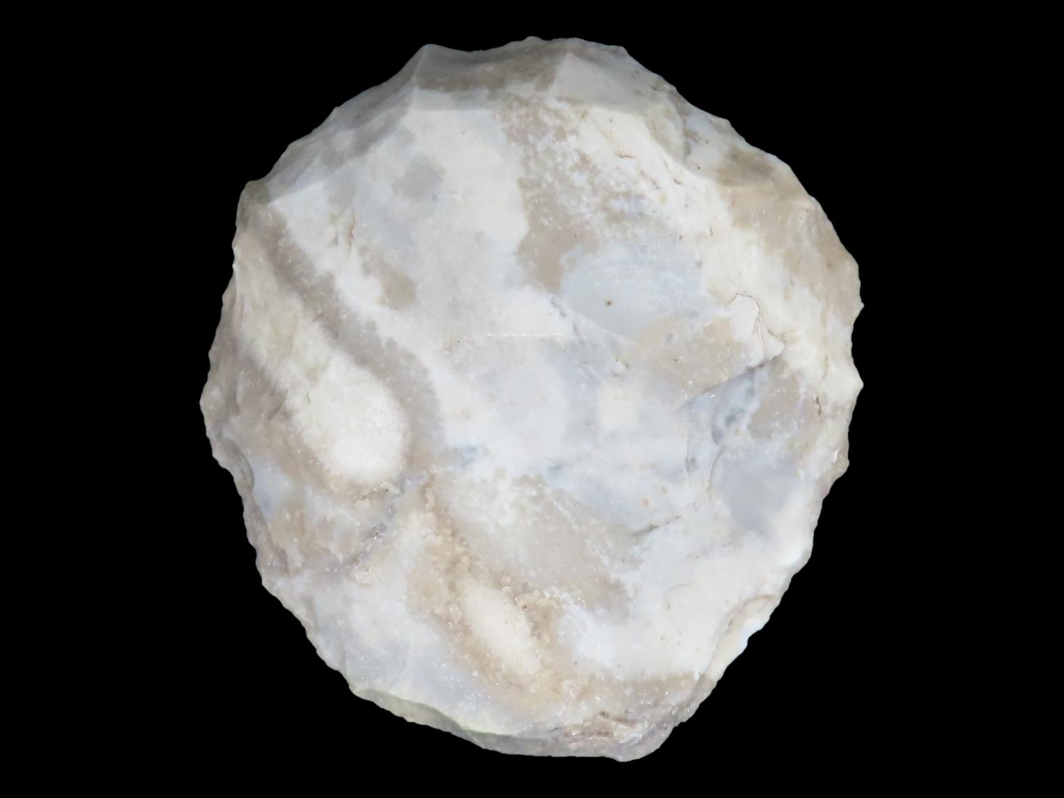 Colorful Round Hopewell Flint Scraper / Knife found in Calhoun County Illinois.