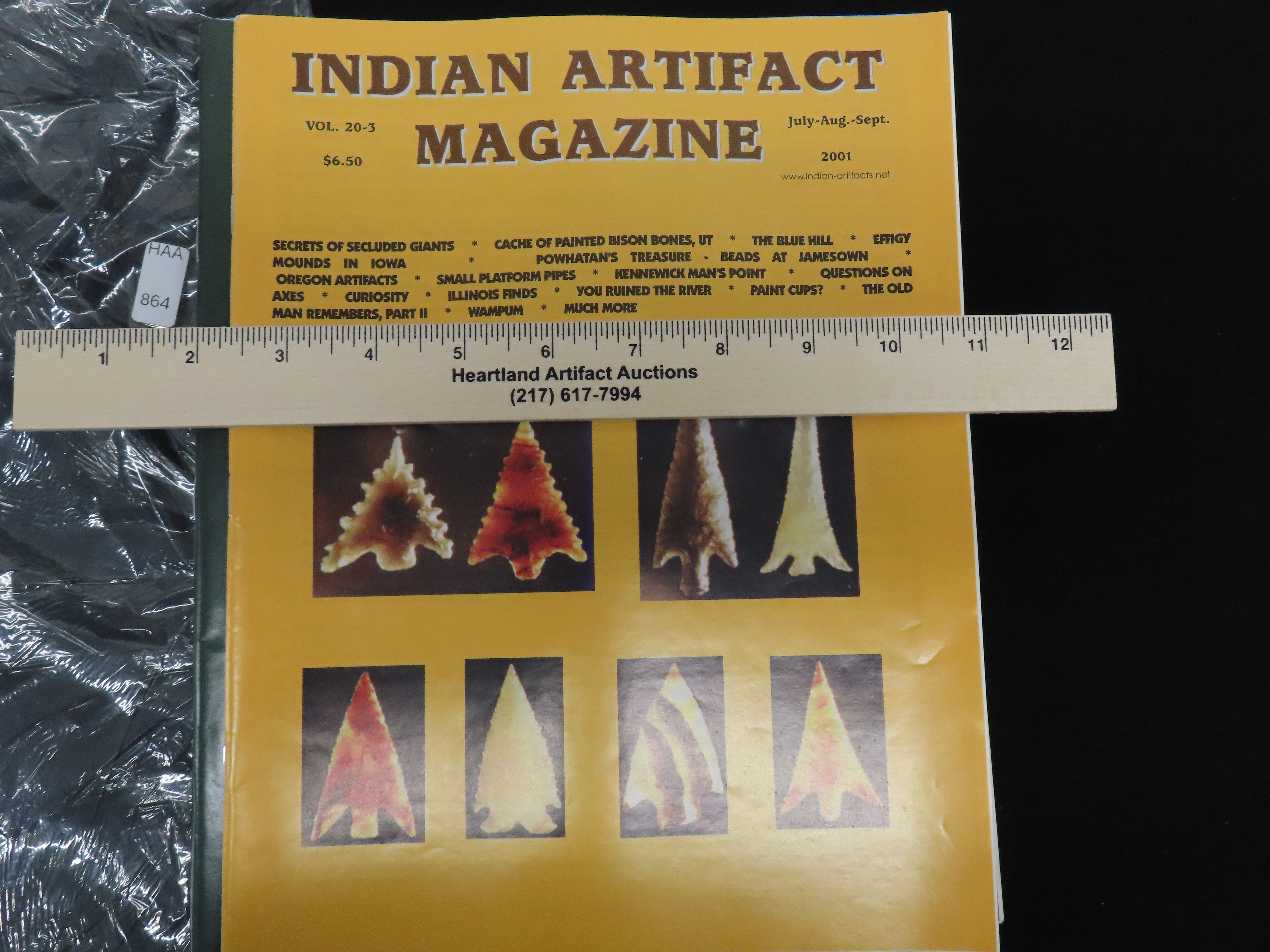 COMPLETE SET OF INDIAN ARTIFACT MAGAZINES FOR 2001, TONS OF GREAT PICS AND ARTICLES!