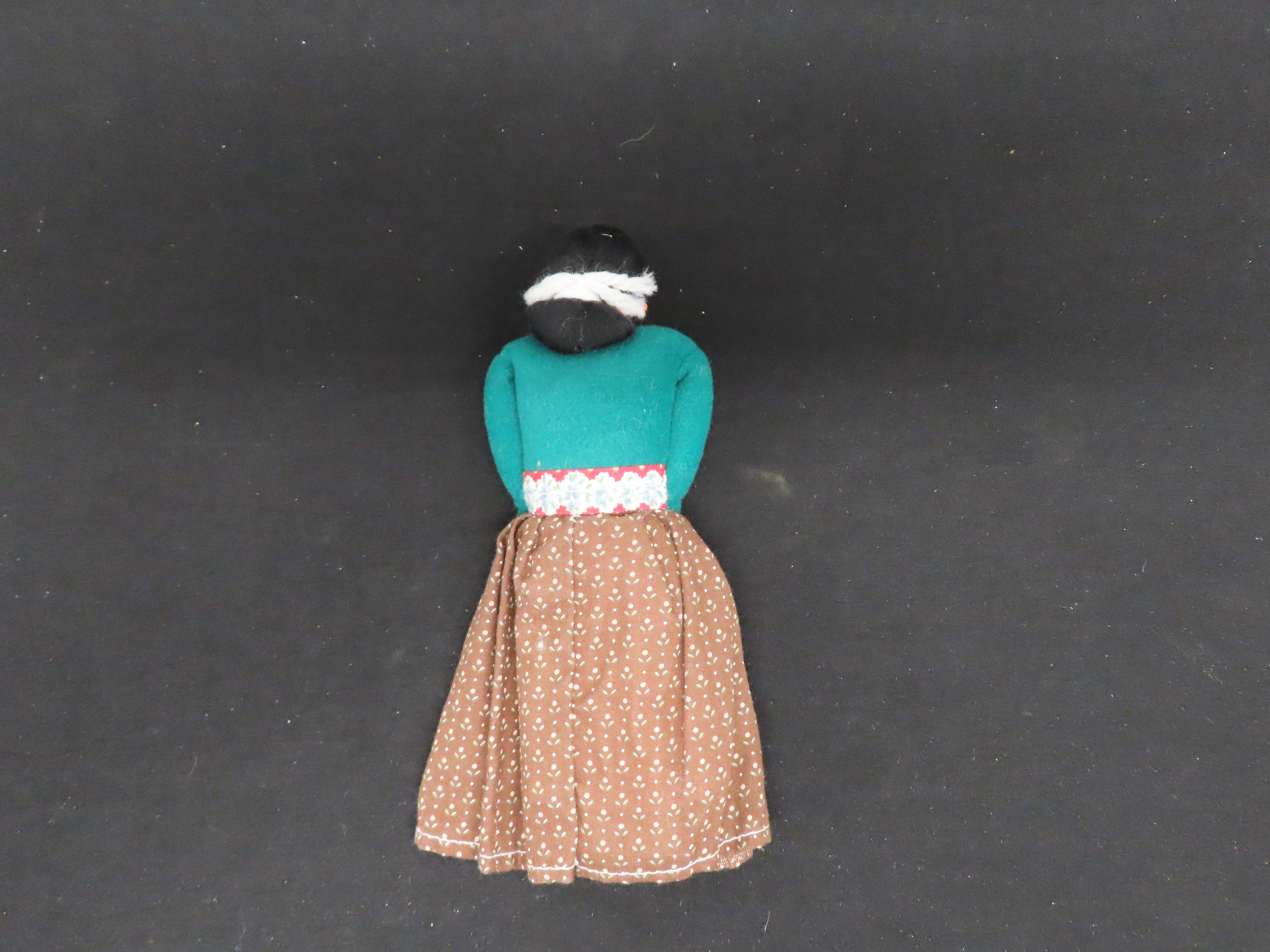 8" Native American Sioux Plains Indian Beaded Doll, Circa 1920's