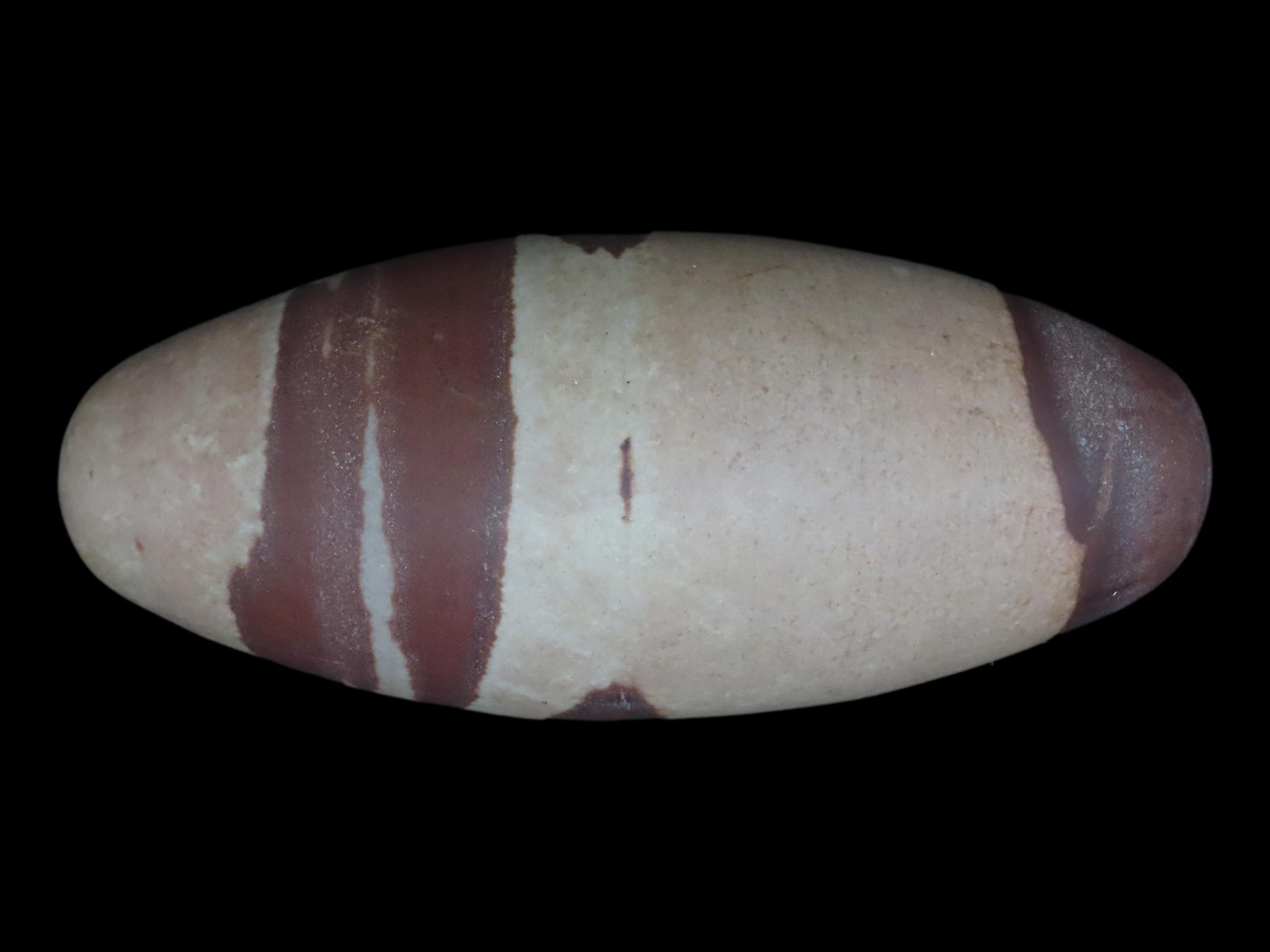 Huge Super Colorful 7" Long Shiva Lingam Stone, Narmada River, India. Oustanding Color!
