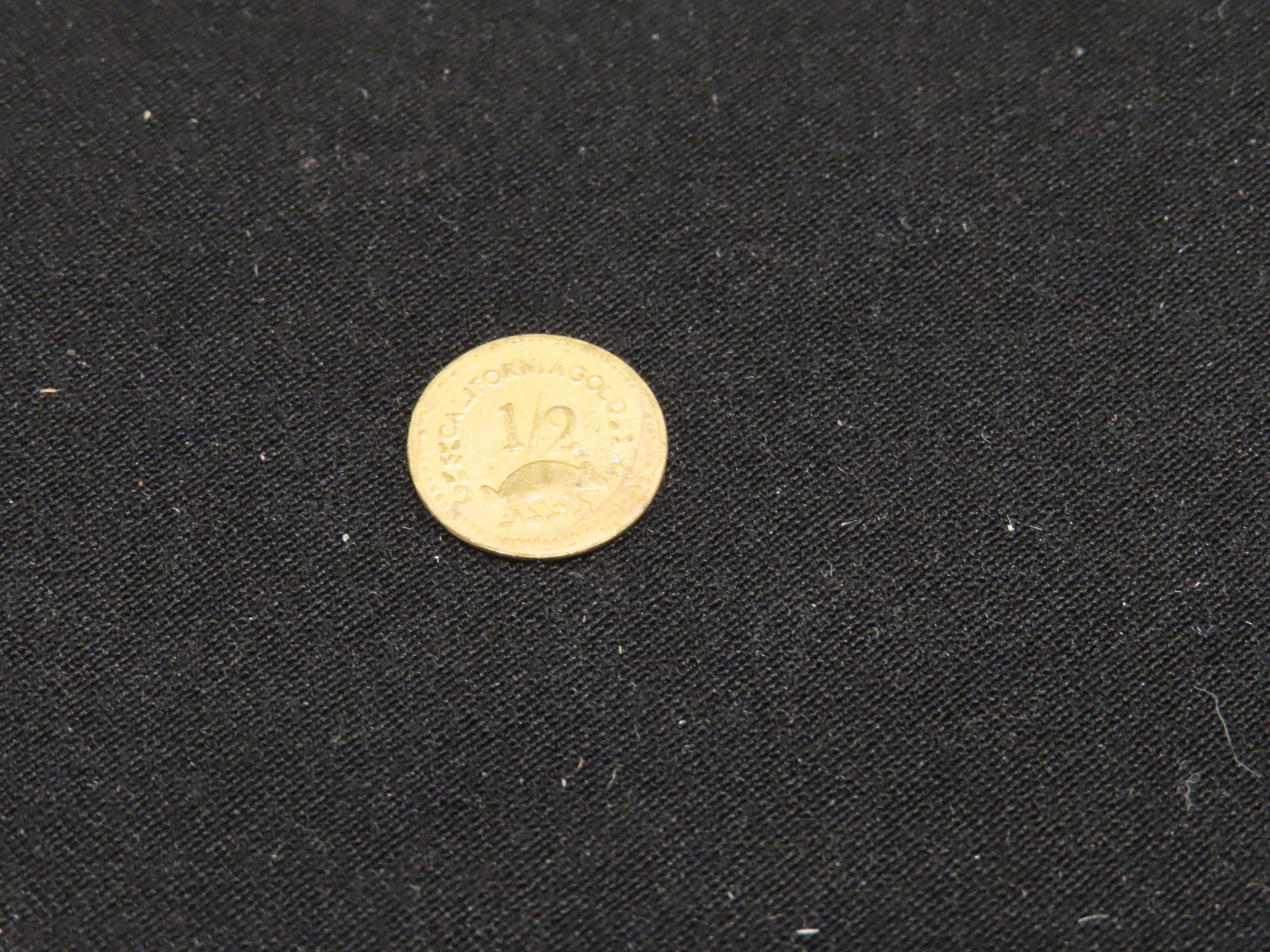 1853 California Gold Rush Era Token / Coin. Exact Gold Content Unknown.