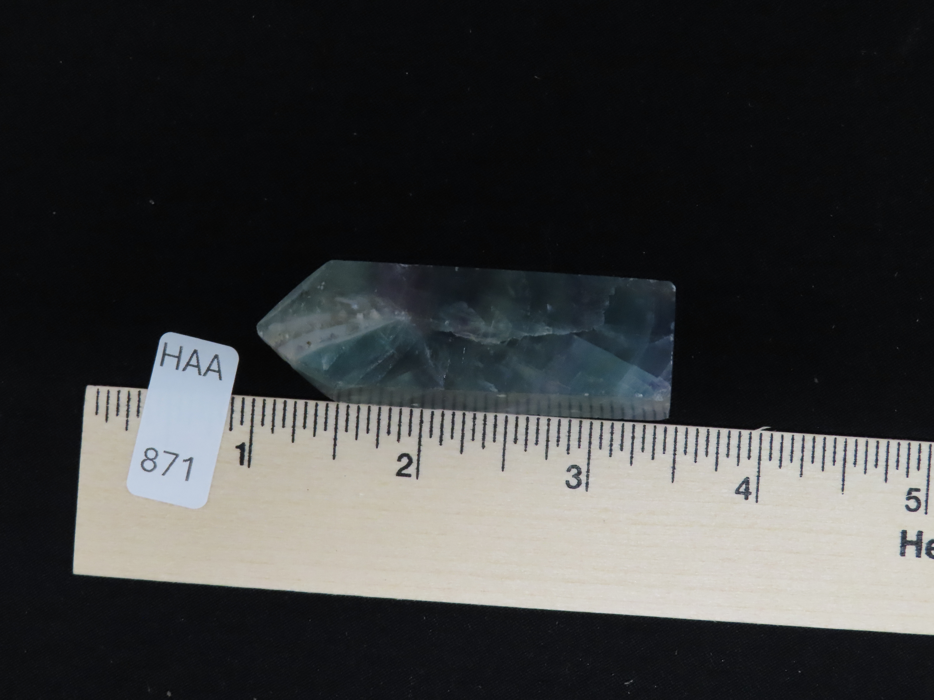 Colorful Fluorspar Crystal Tower, Green & Purple. Amazing Color!