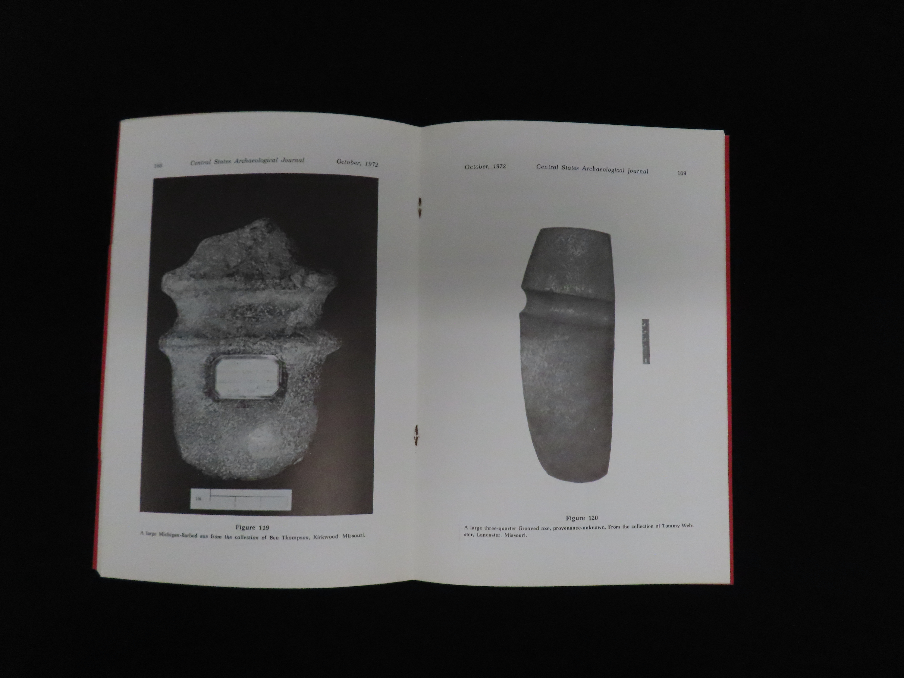 SET OF 5 1970'S CENTRAL STATES ARCHAEOLOGICAL JOURNALS