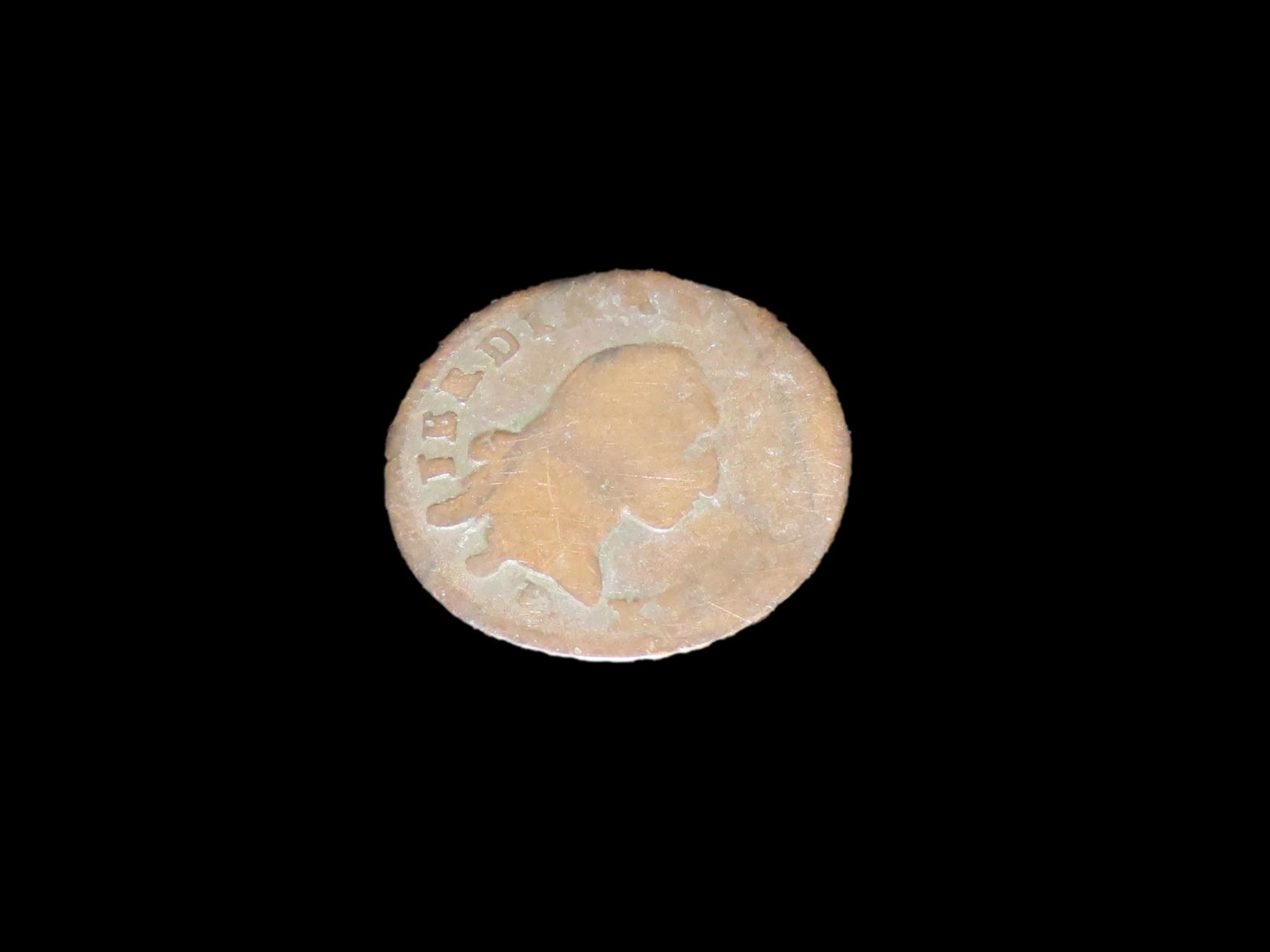 1790 Dated Colonial Era Coin, About the size of a Nickel, Great Early Over 200 Year Old Coin