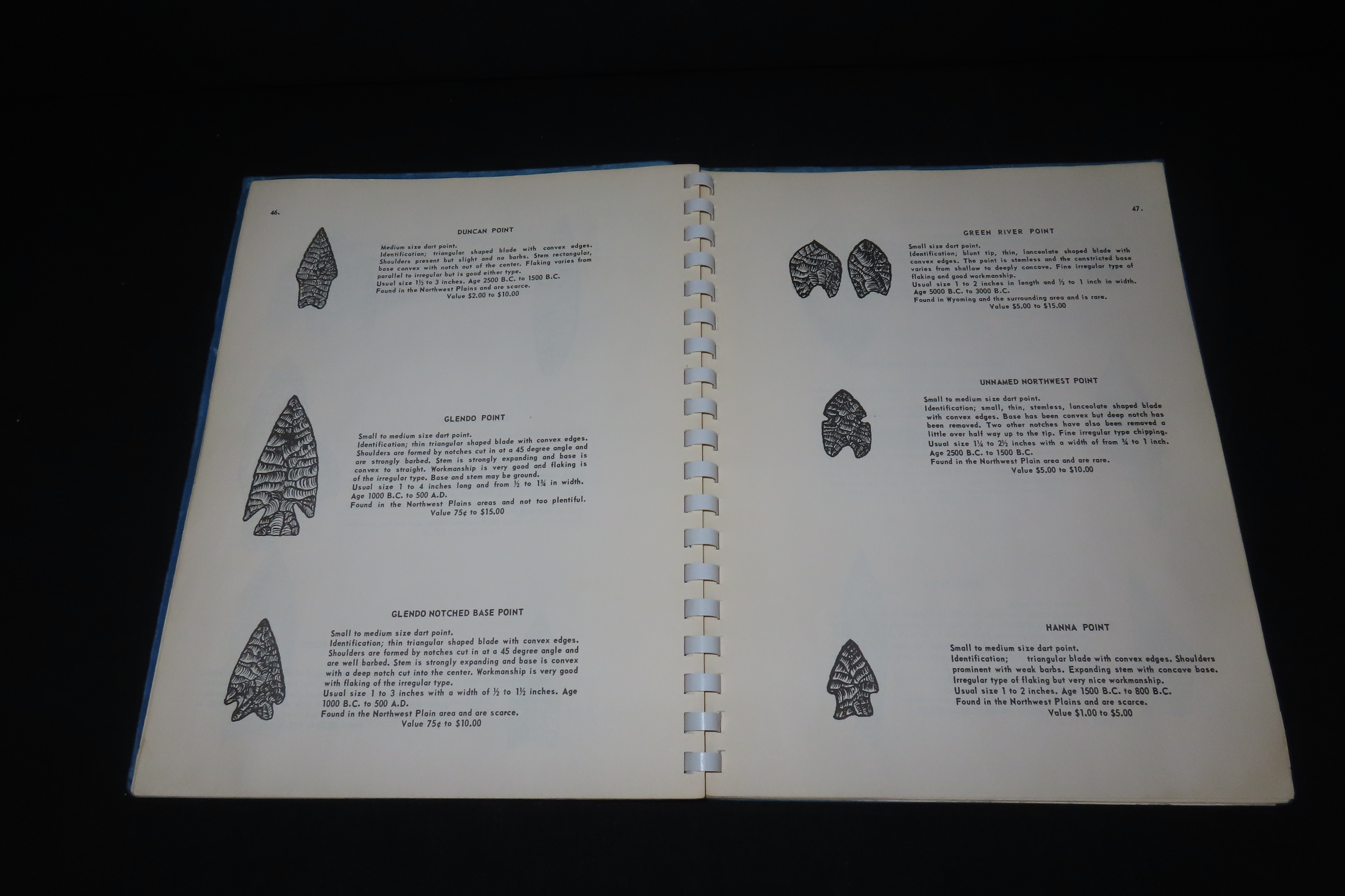 SECRIST'S SIMPLIFIED IDENTIFICATION GUIDE TO STONE RELICS OF THE AMERICAN INDIAN. HARD TO FIND BOOK FROM 1959, FULL OF ALL THE BASIC TYPES O