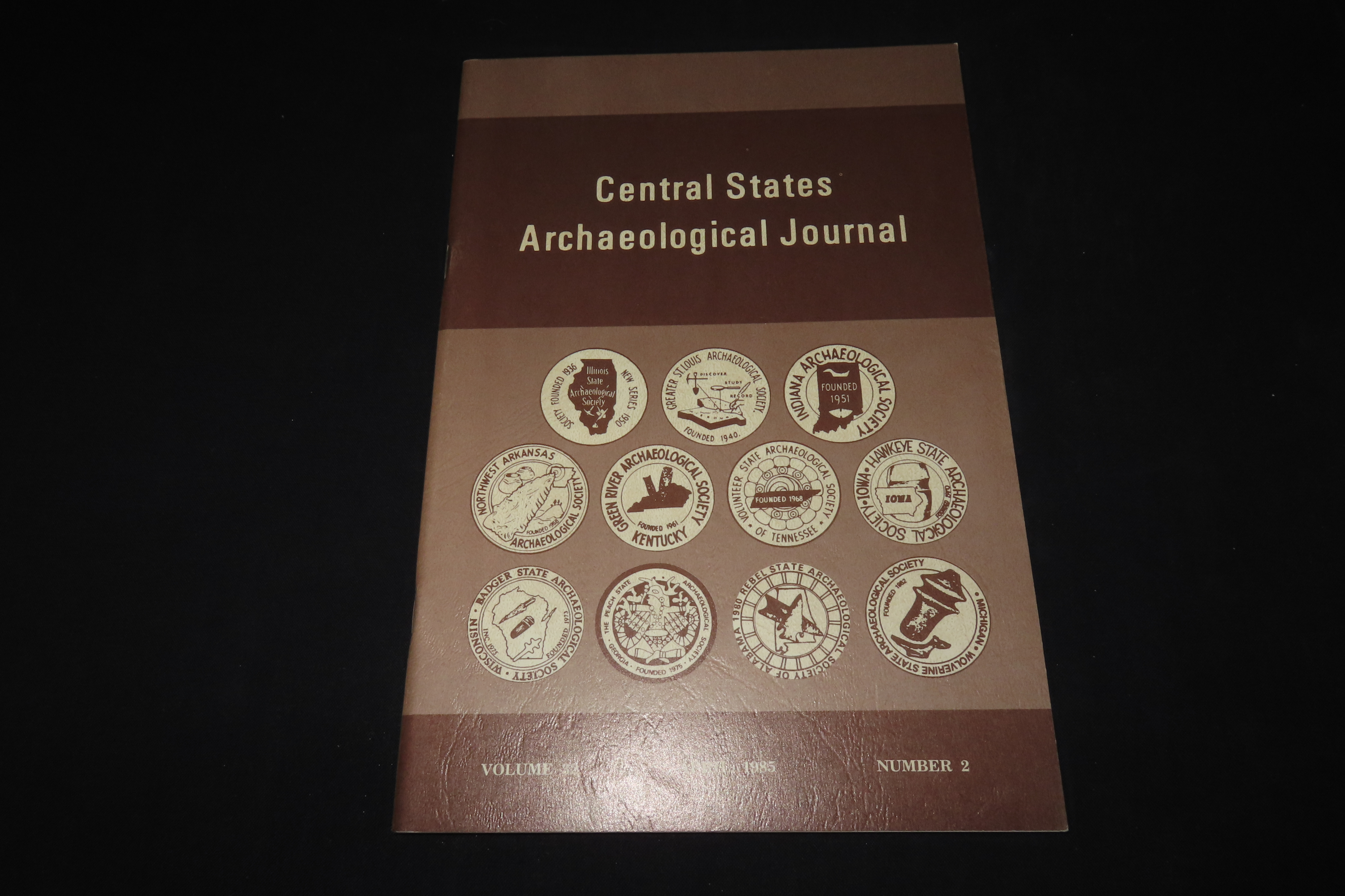SET OF 4 CENTRAL STATES ARCHAEOLOGICAL JOURNALS FROM THE 70'S AND 80'S