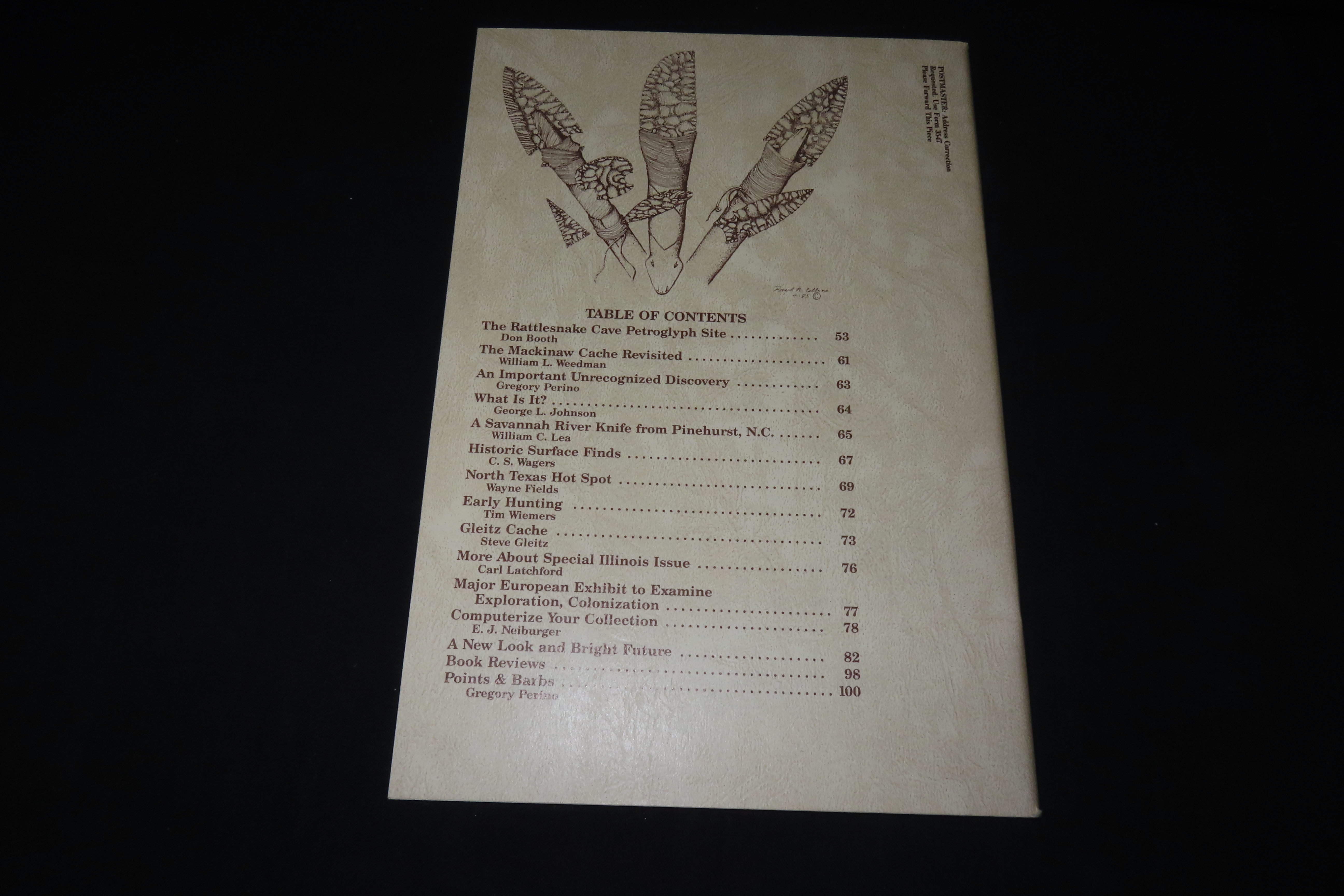 SET OF 4 CENTRAL STATES ARCHAEOLOGICAL JOURNALS FROM THE 70'S AND 80'S