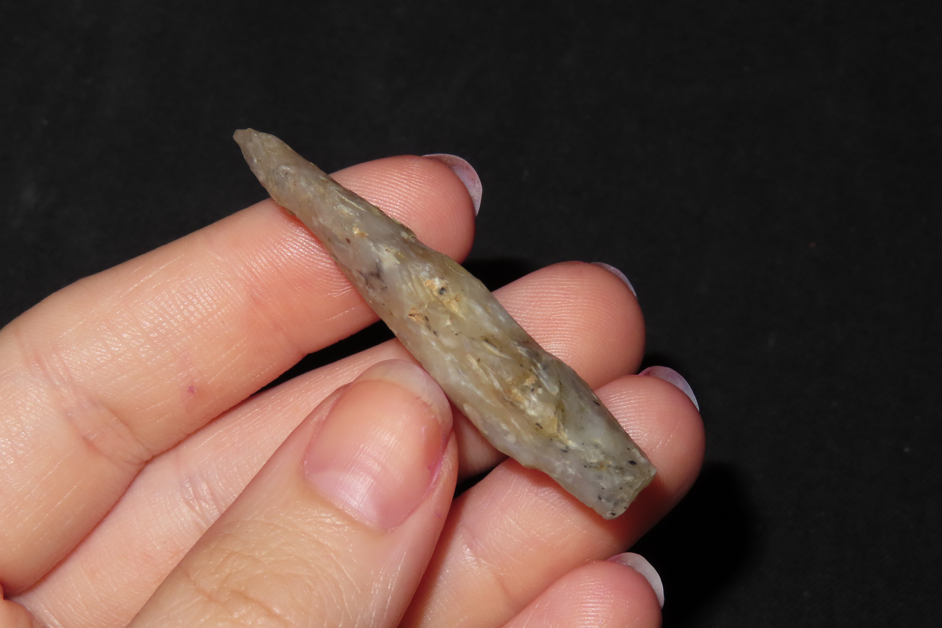 Amazing Translucent Agate / Coral Arrowhead found in Levy County Florida.