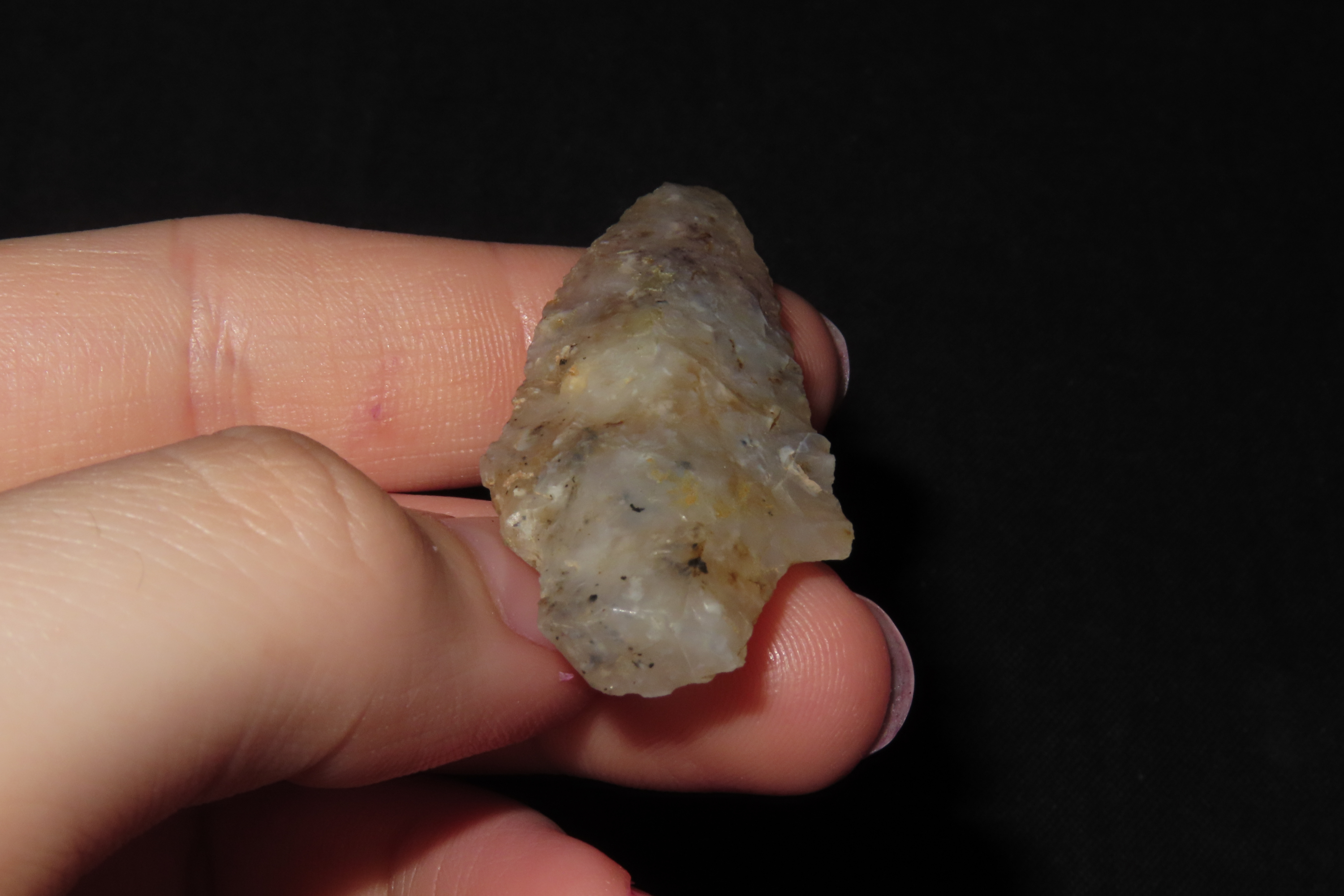 Amazing Translucent Agate / Coral Arrowhead found in Levy County Florida.