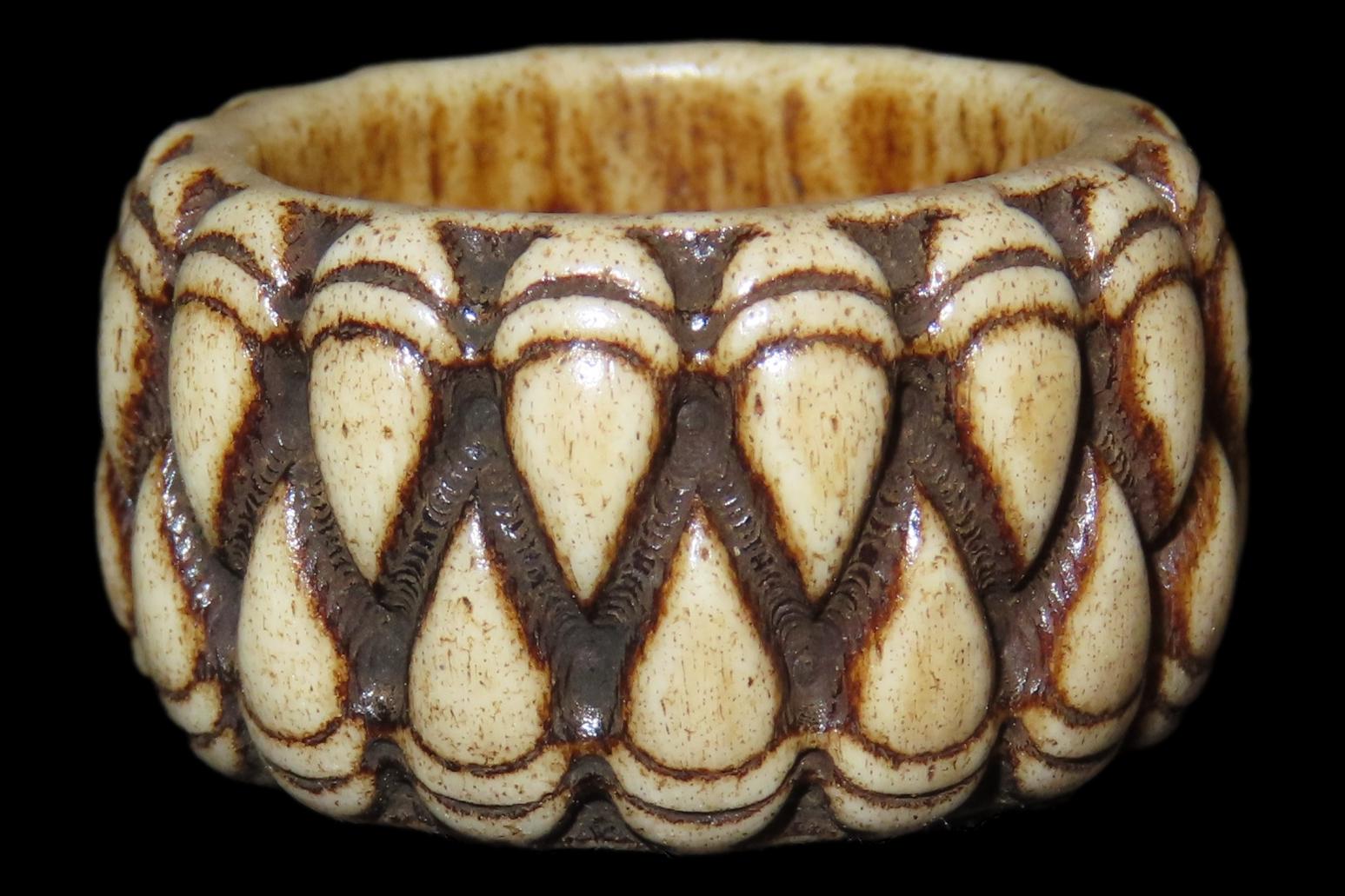 Antique Carved Bone Ring