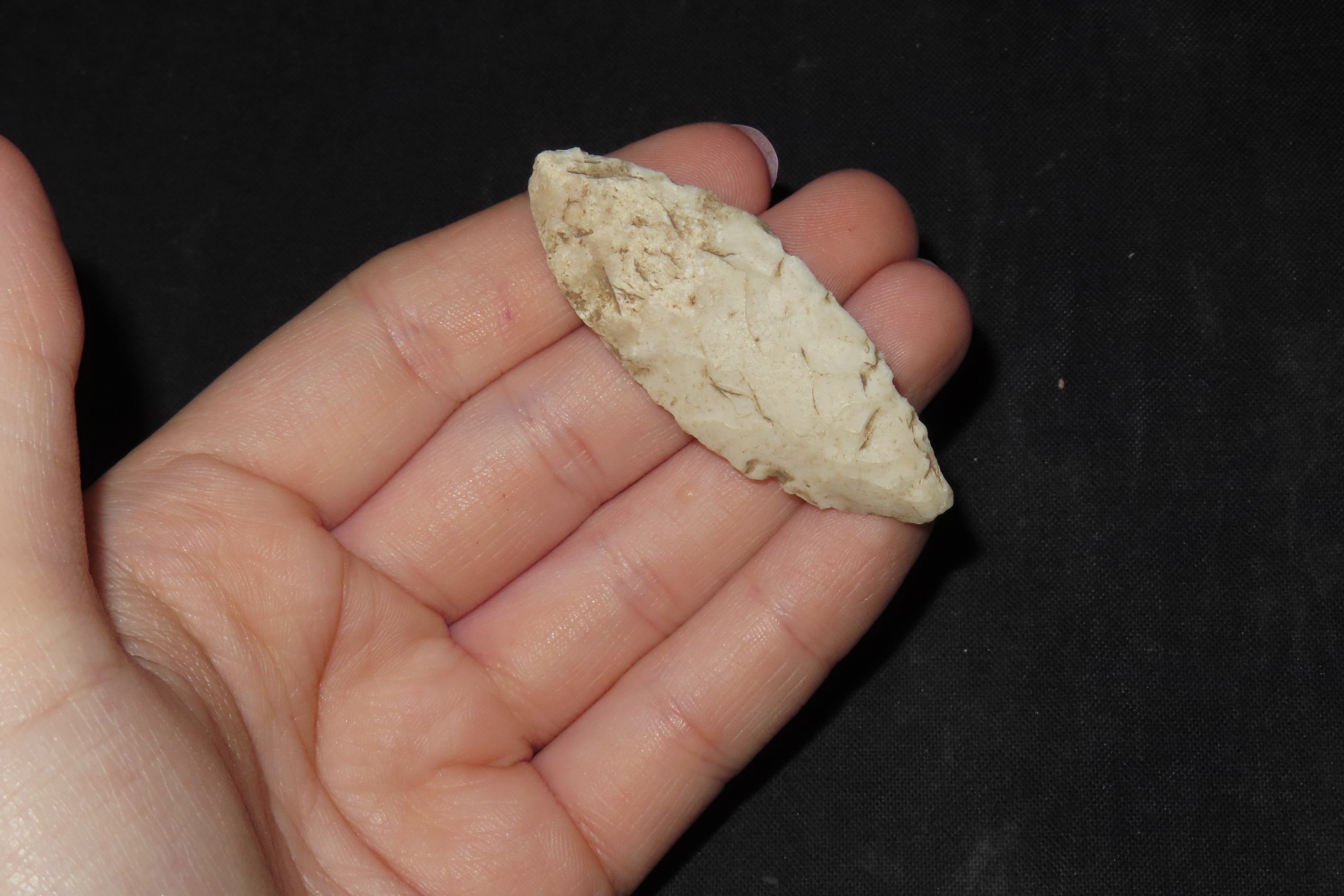 Nice 2 1/8" Nodena Bipoint Mississippian Blade found in Northern Arkansas. Indian Arrowhead, Artifact.