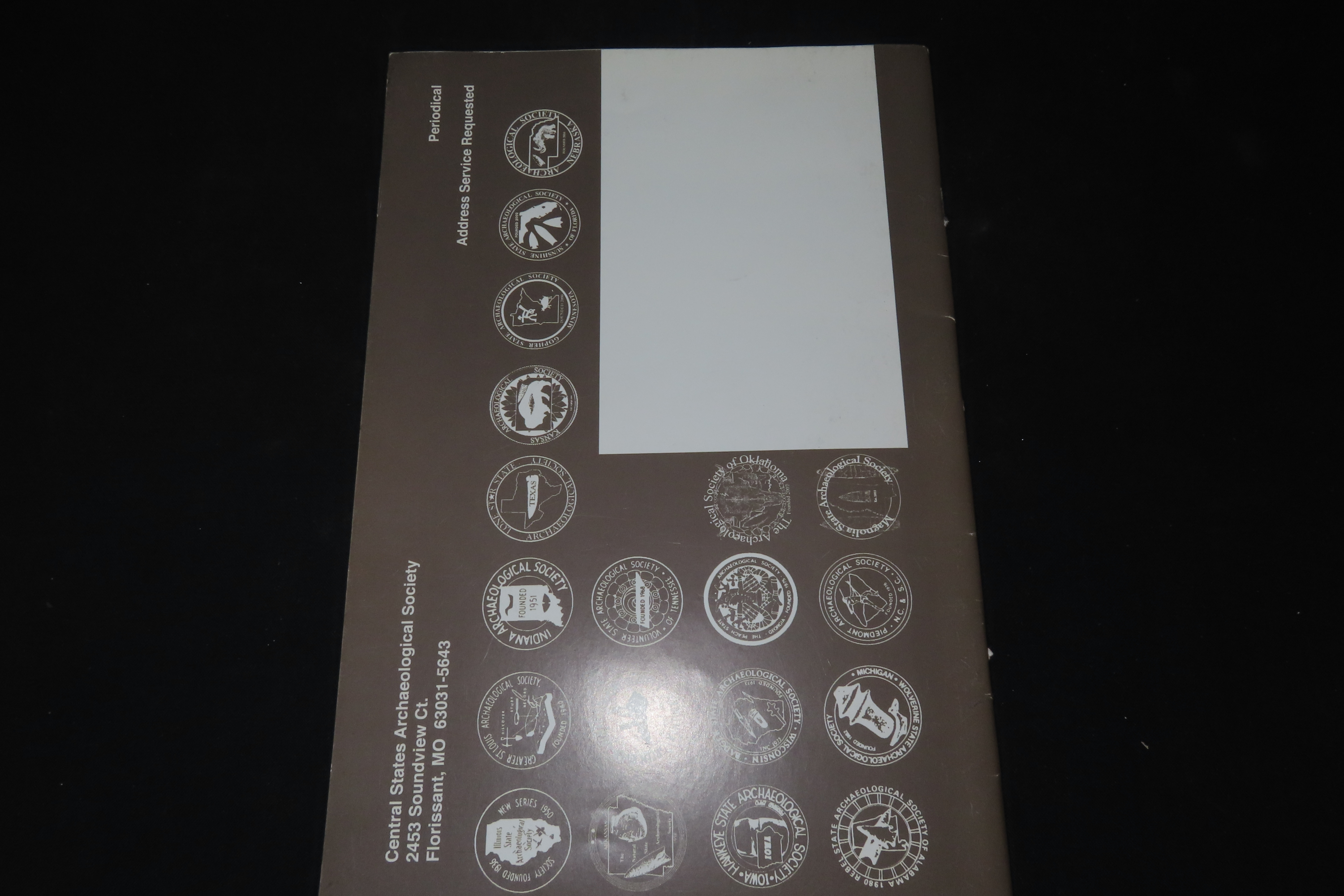 SET OF 4 CENTRAL STATES ARCHAEOLOGICAL JOURNALS FROM THE 2000'S