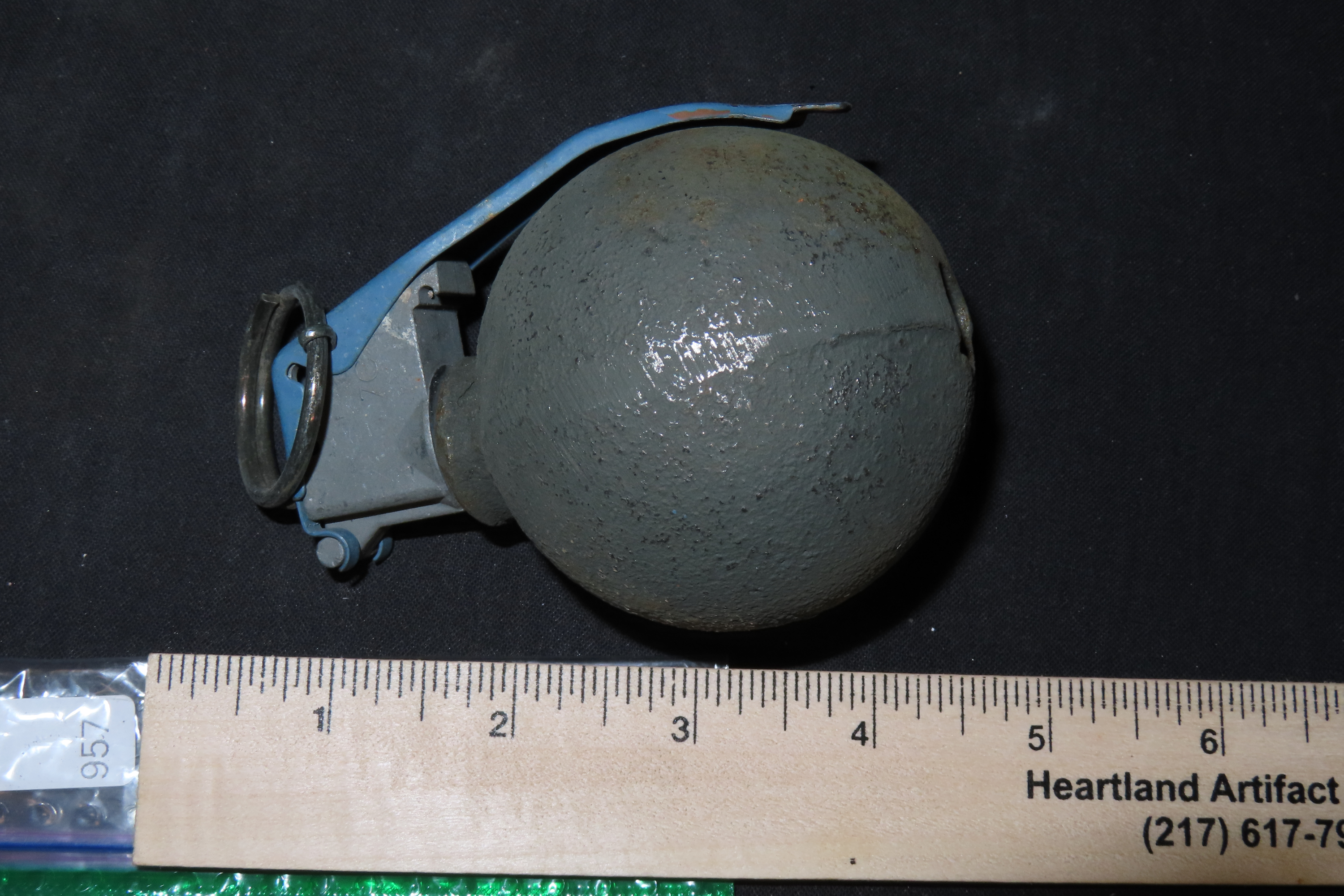 Antique paper Weight, De-Milled / Deactive Unusable Grenade, Novelty Item