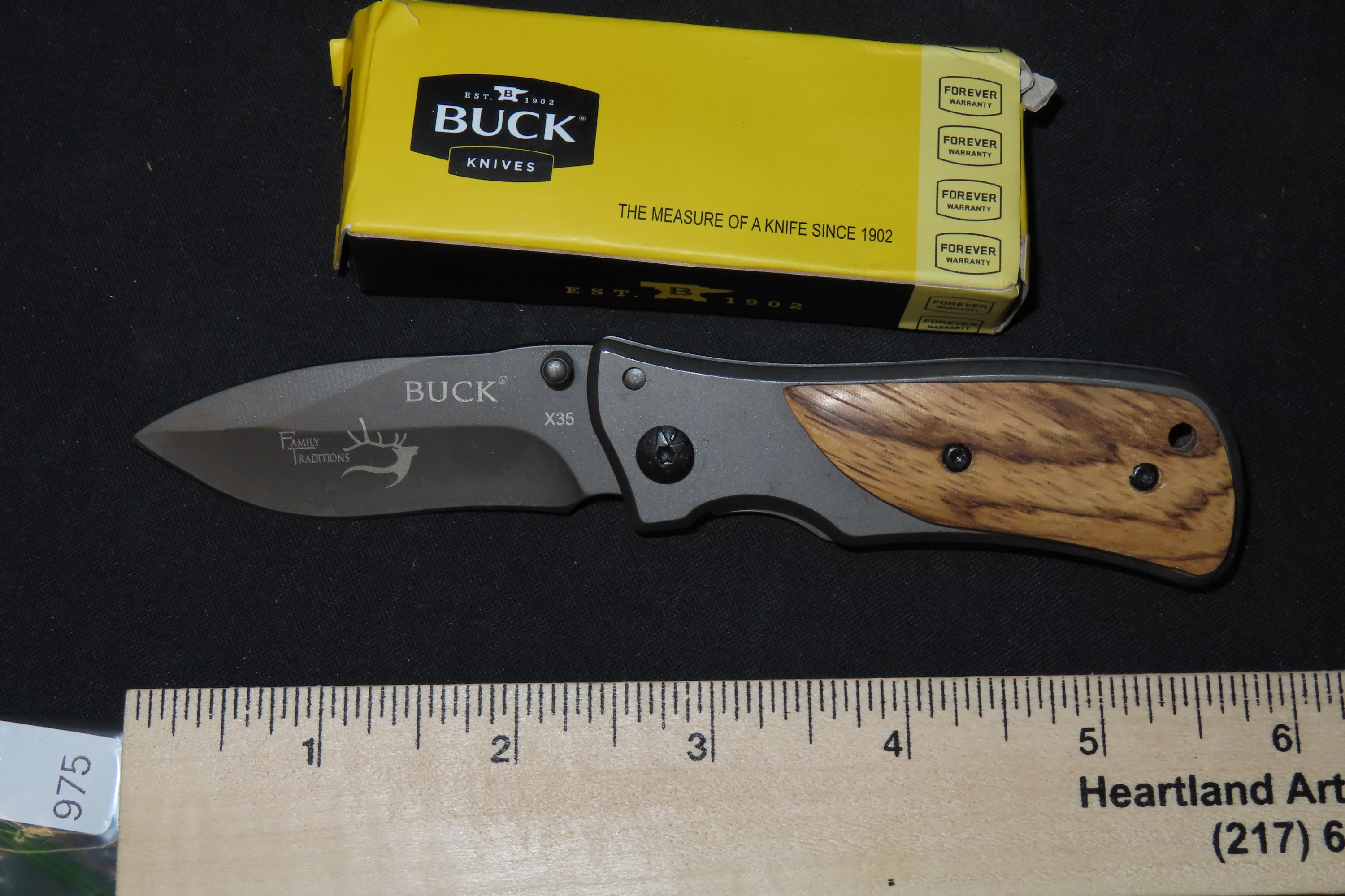 BUCK SINGLE BLADE POCKET KNIFE, HUNTING KNIFE, GREAT DESIGN