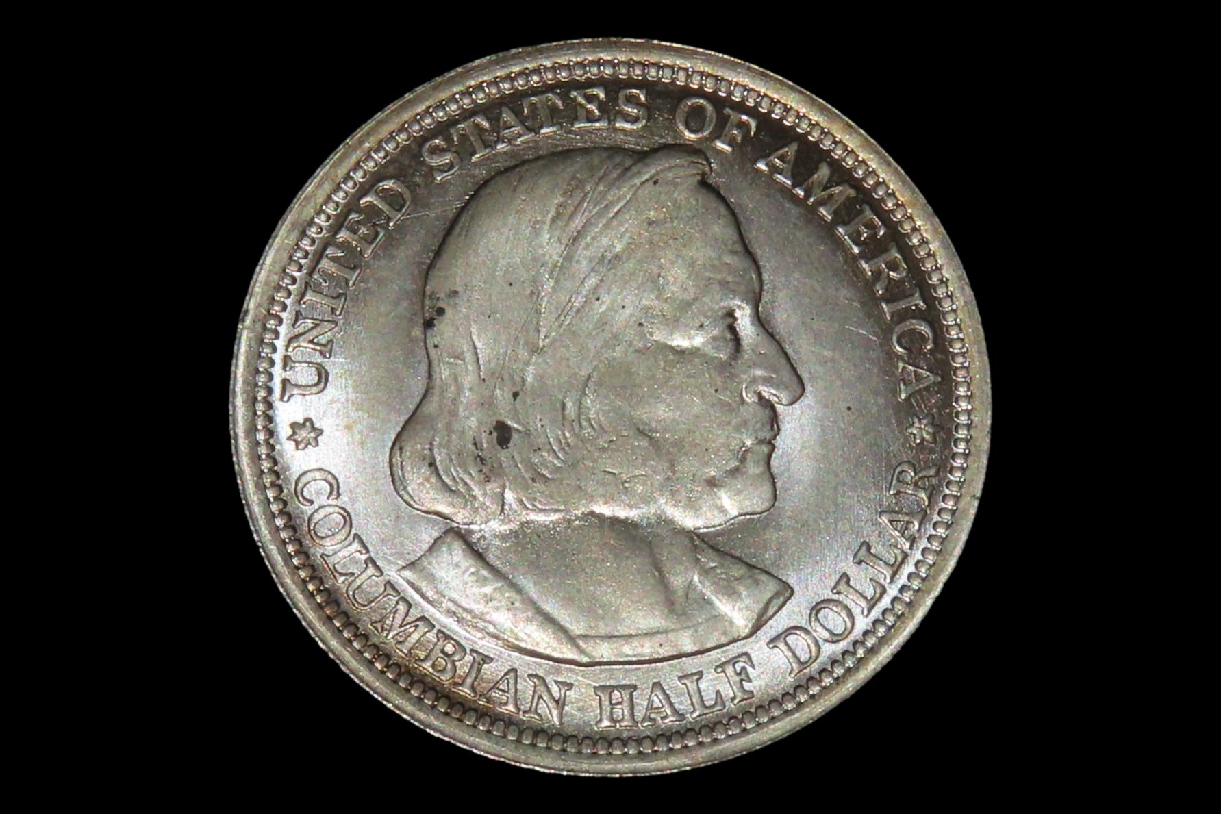 1893 Silver Half Dollar, Columbian Exposition, Great Condition, Early US Coin