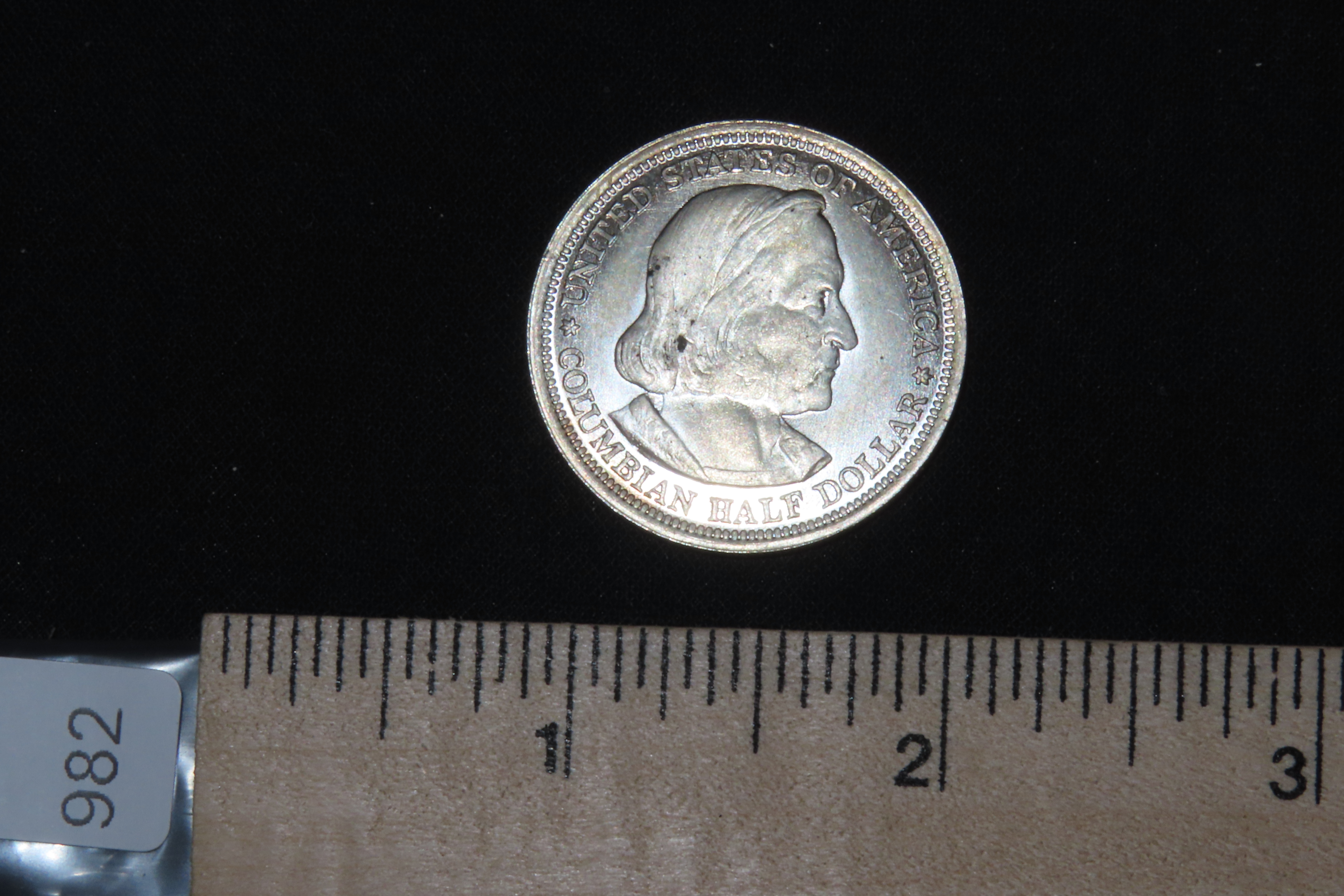 1893 Silver Half Dollar, Columbian Exposition, Great Condition, Early US Coin