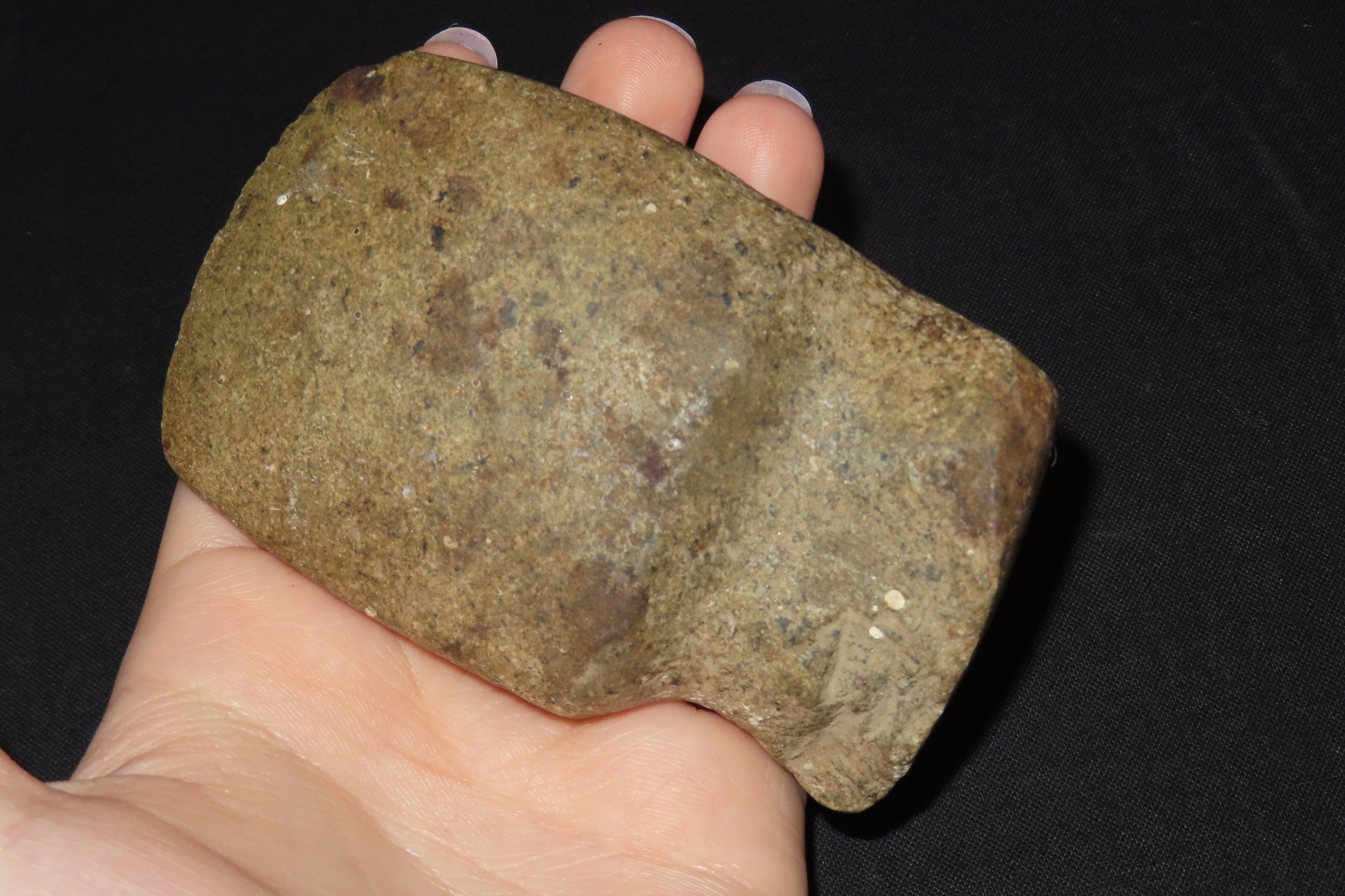3 3/4" Three Quarter Grooved Axe, White Co., Illinois