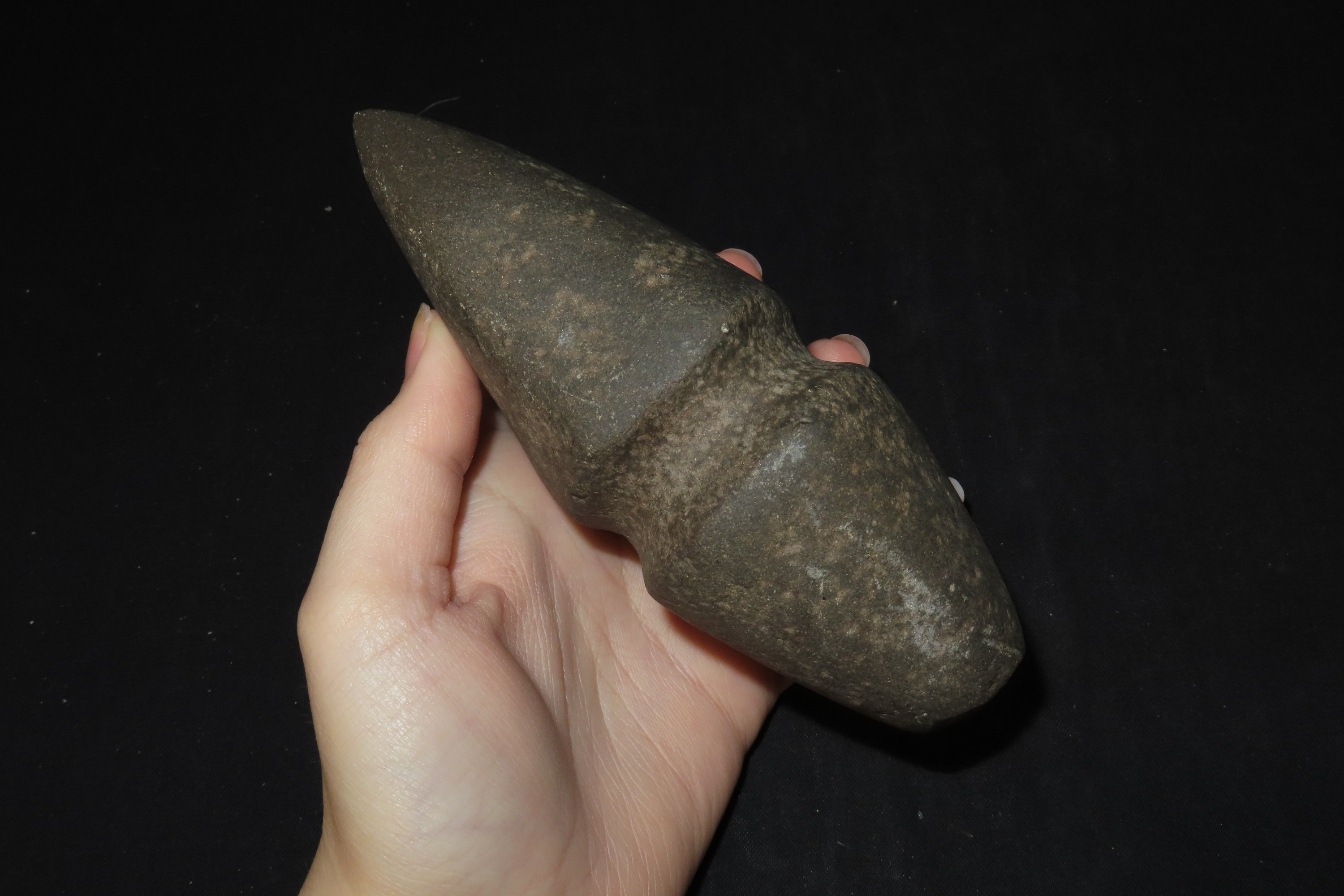 5 5/8" Three Quarter Grooved Axe, Motley & Leithoff COA, Schuyler Co., Illinois