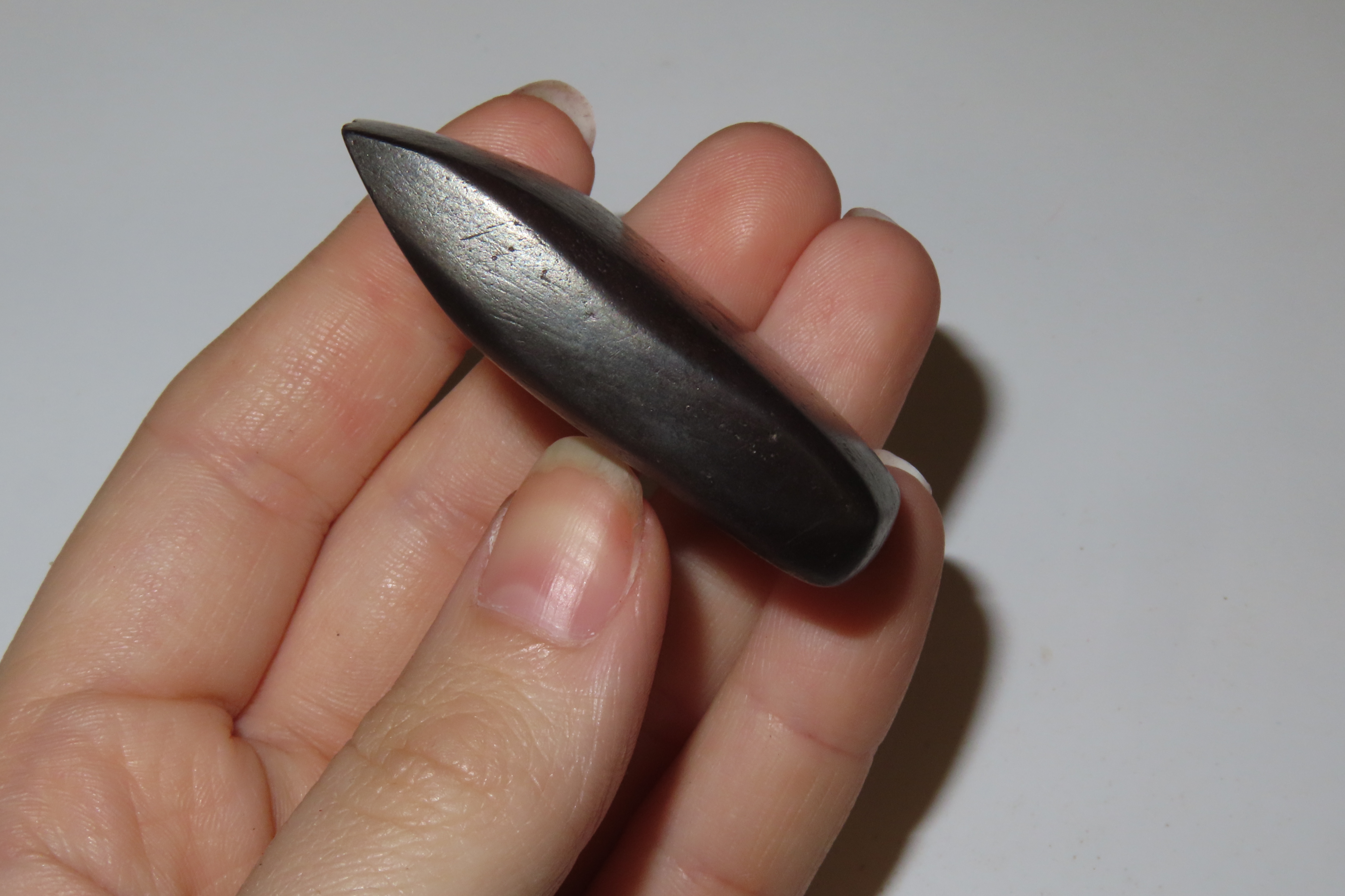 2" Polished Hematite Celt, Lincoln Co., Missouri
