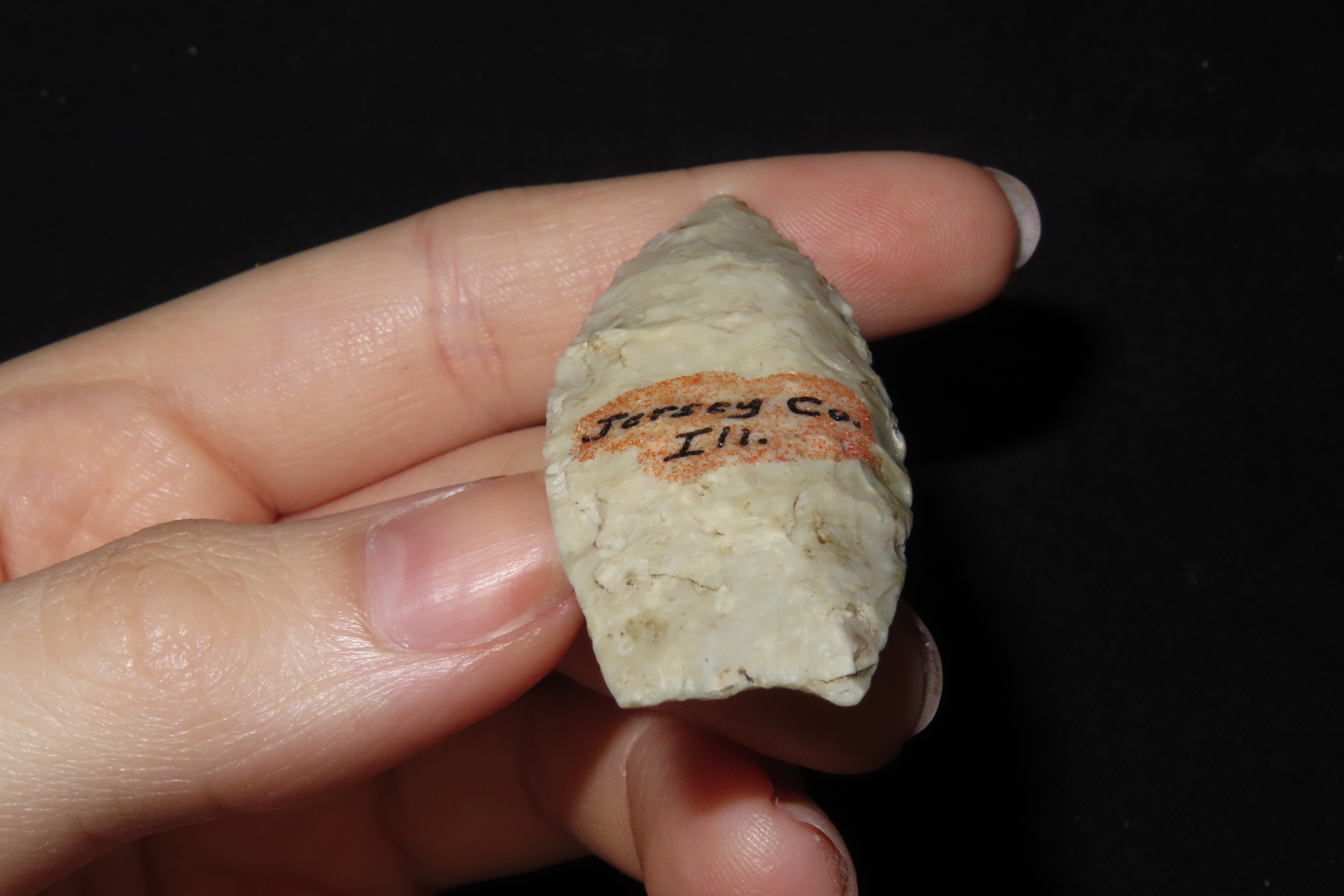 2 3/8" Agate Basin, Motley & Leithoff COA, Jersey Co., Illinois