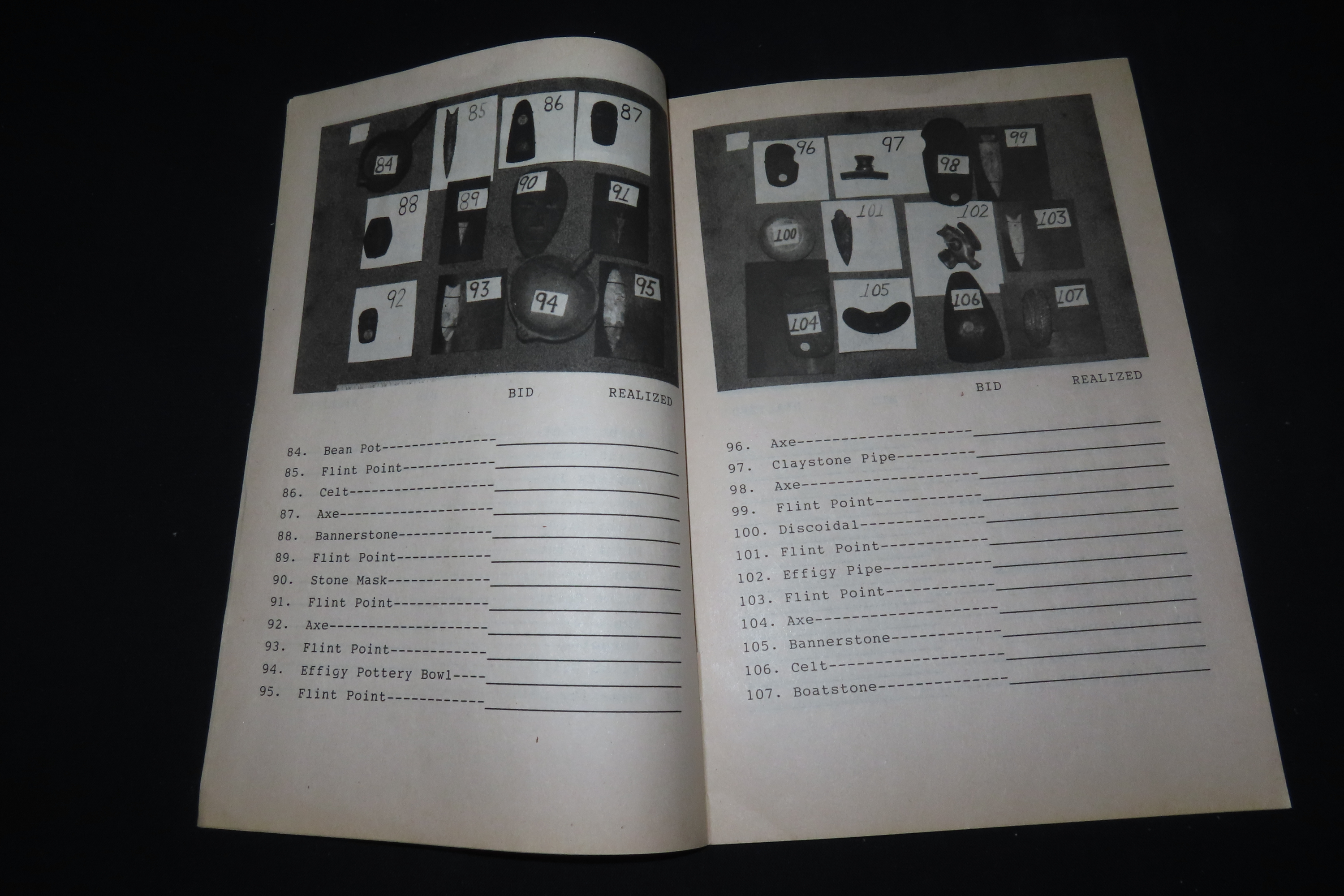 Part 1 and 2 Auction Catalogs from James Reed Auction, 1995