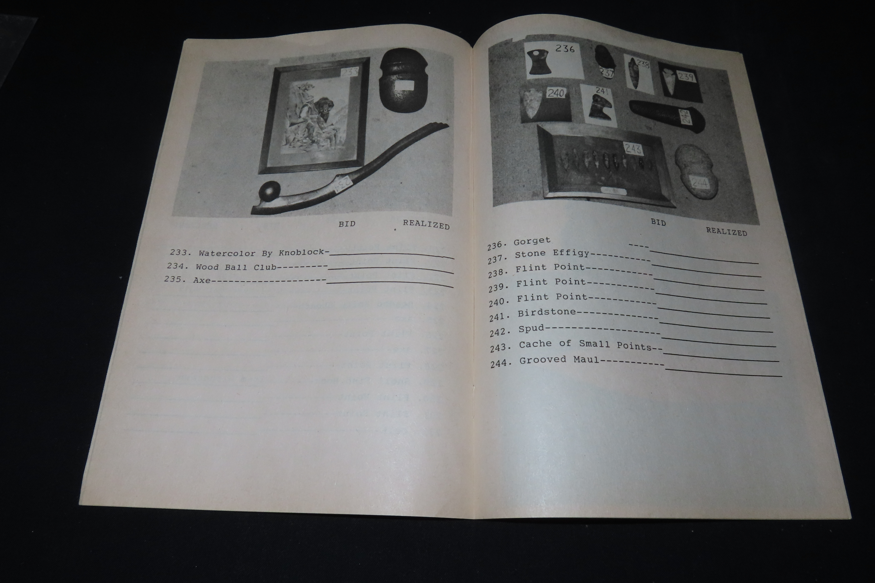 Part 1 and 2 Auction Catalogs from James Reed Auction, 1995