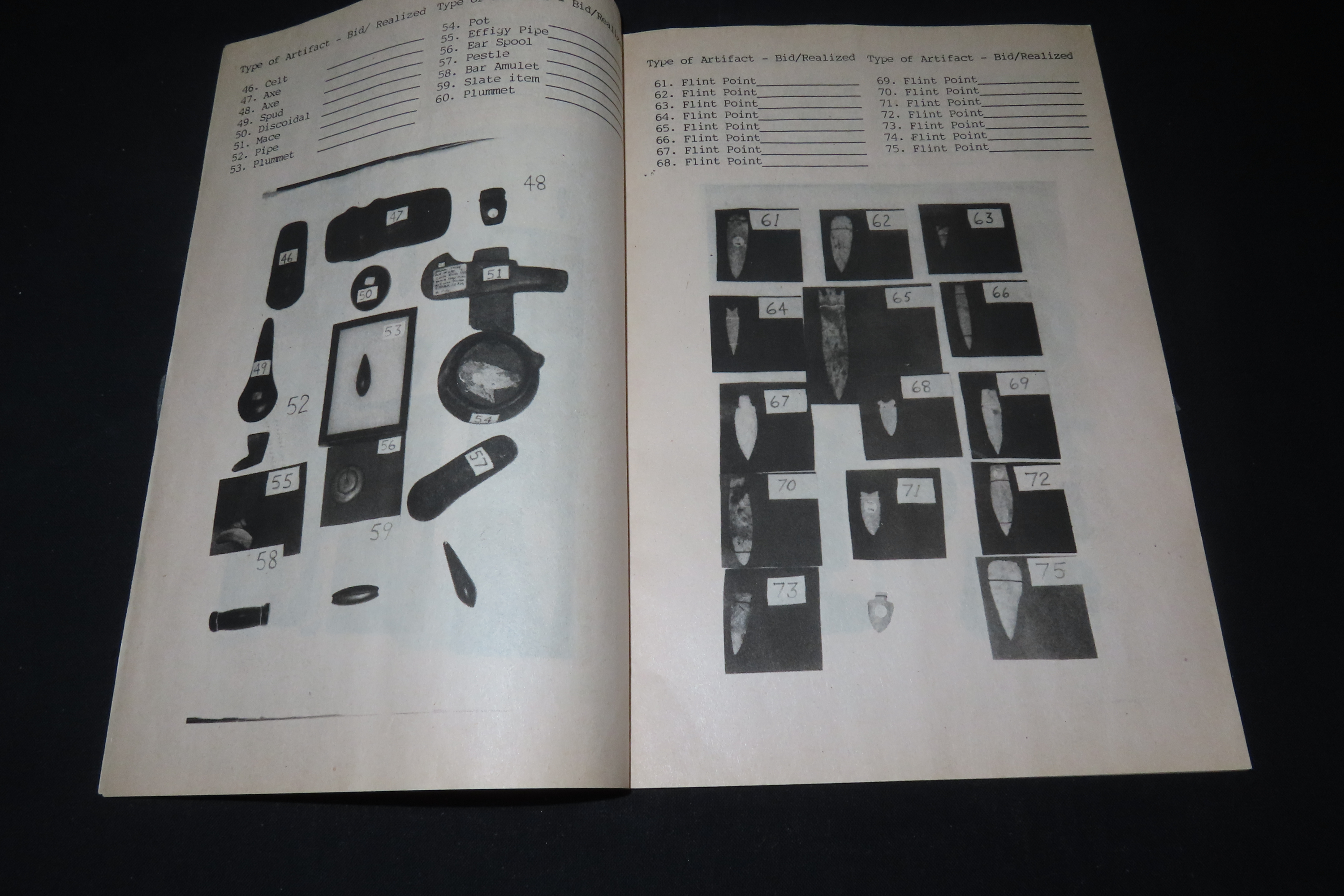 Part 1 and 2 Auction Catalogs from James Reed Auction, 1995
