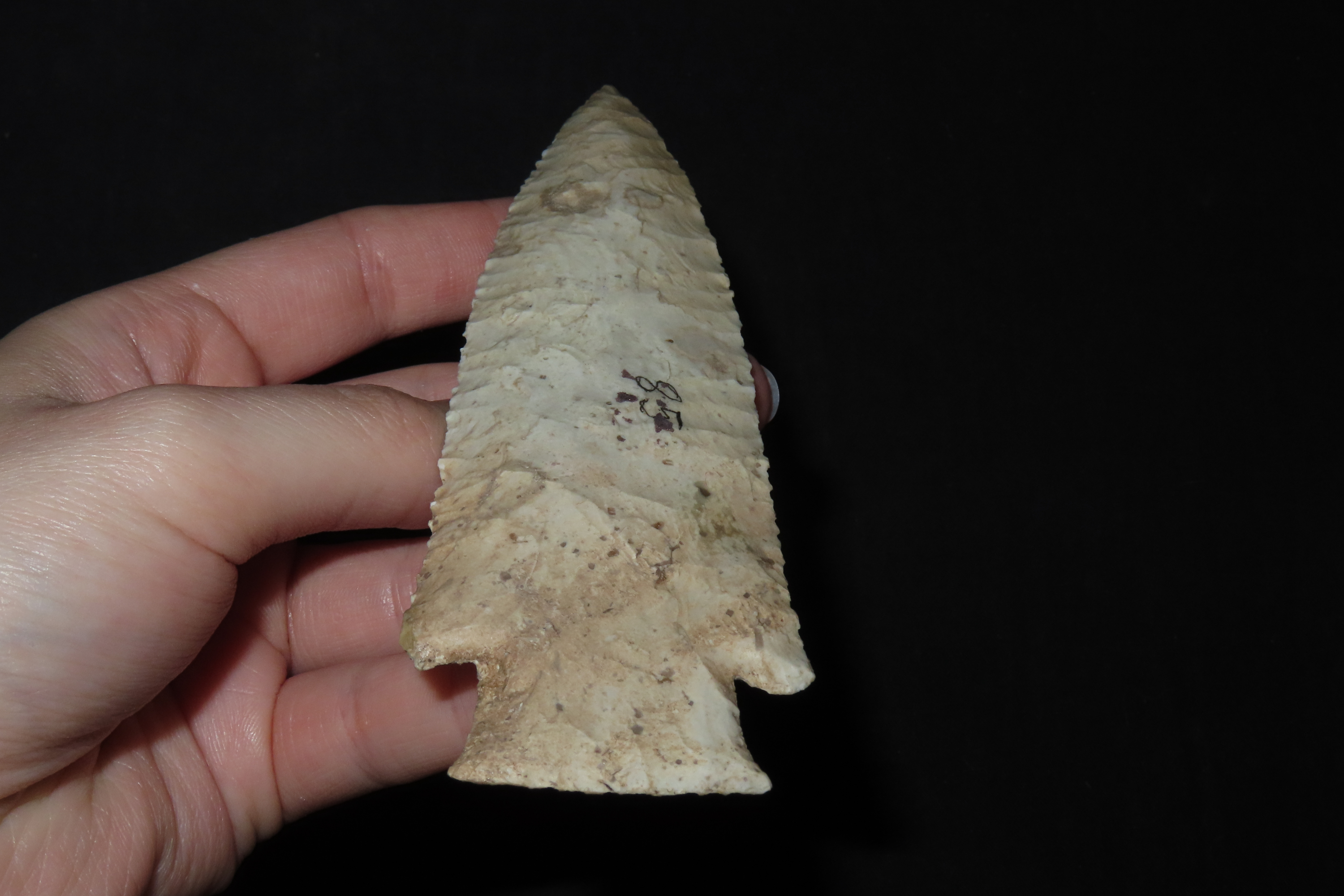 5 7/16" Hardin, Putty COA, Pike Co., Indiana, Ex. Curt Wheeler Collection, Ex. Herb Mangold Collection