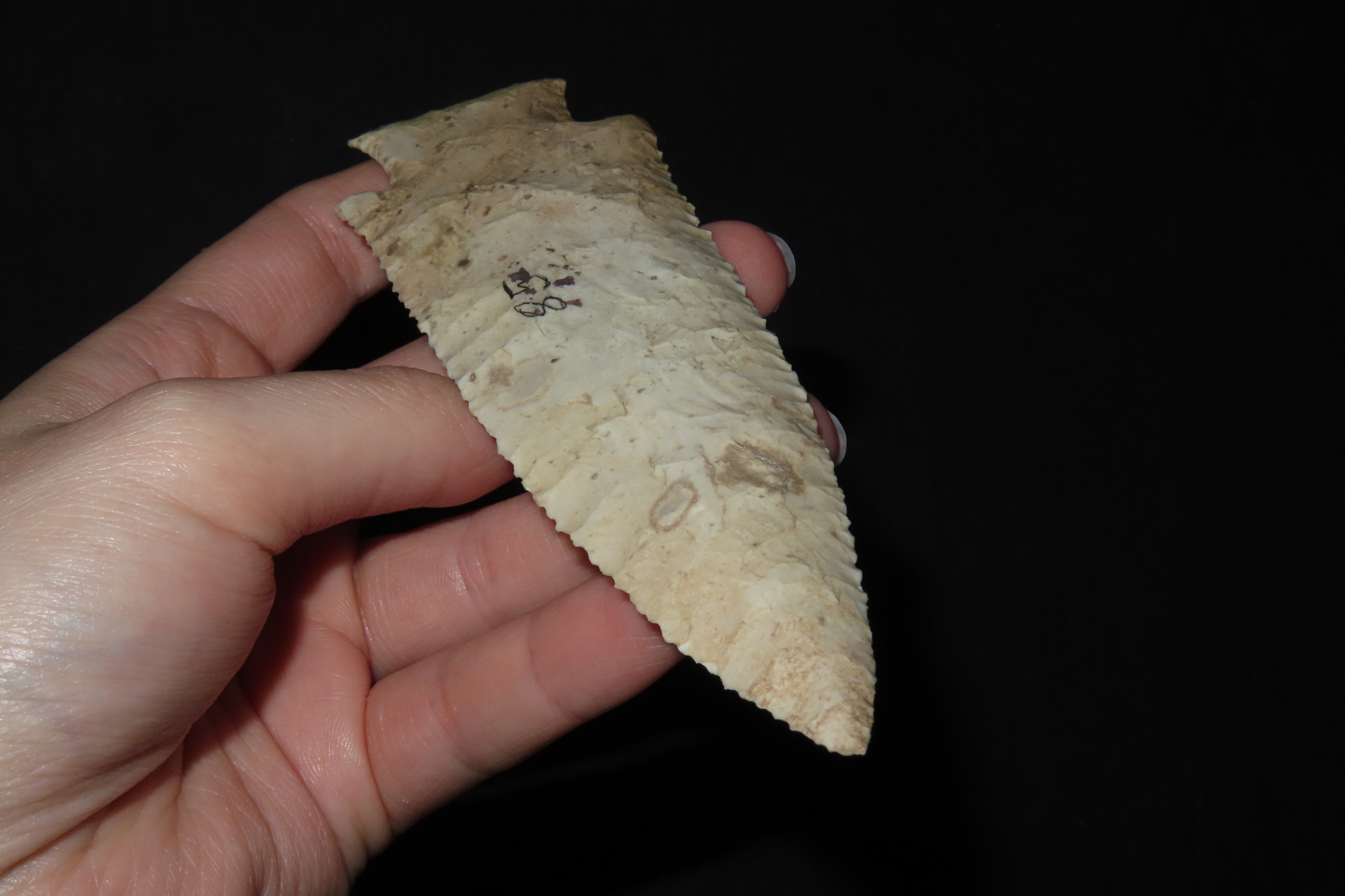 5 7/16" Hardin, Putty COA, Pike Co., Indiana, Ex. Curt Wheeler Collection, Ex. Herb Mangold Collection
