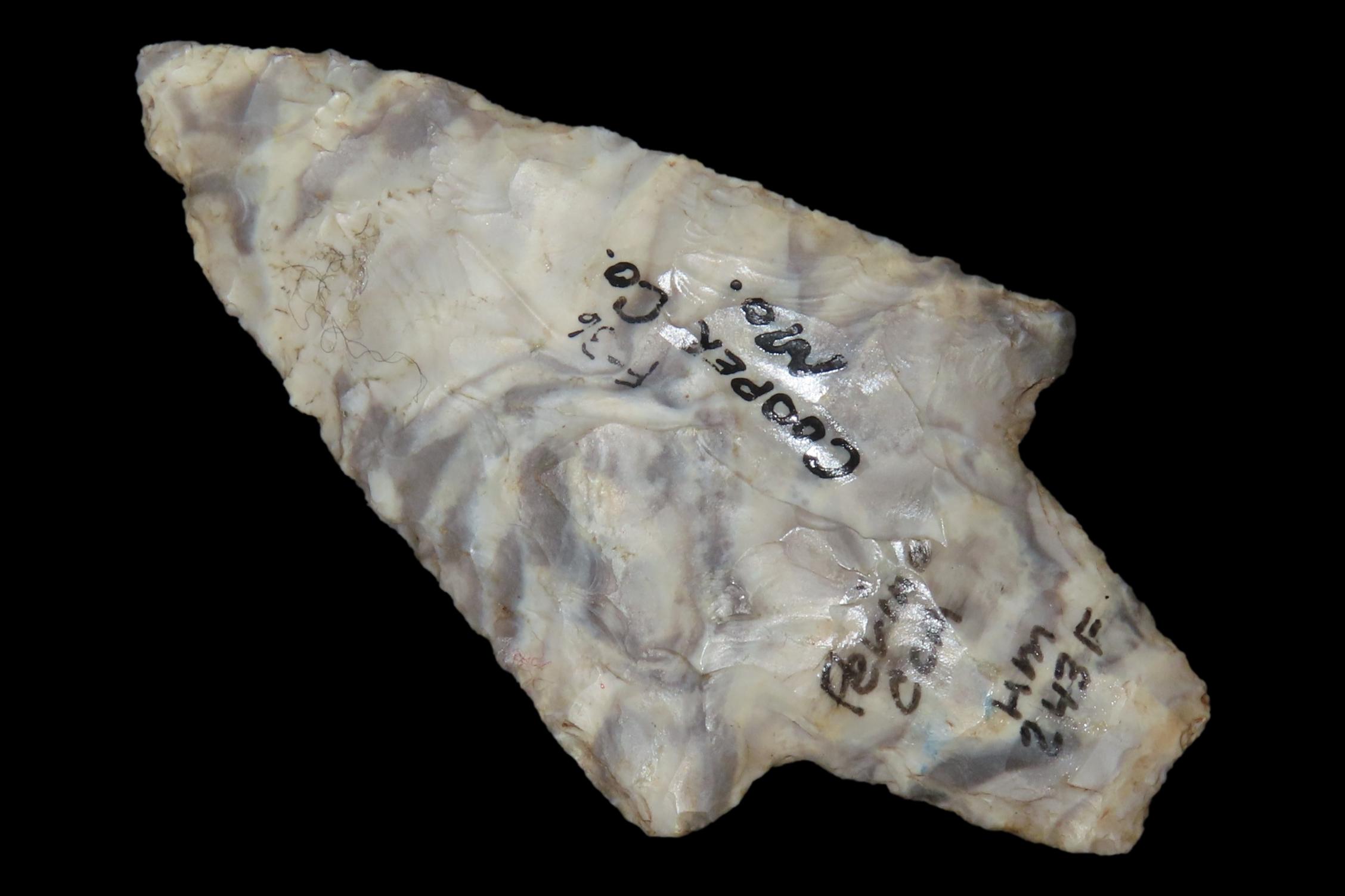 3 1/4" Dickson, Perino COA, Cooper Co., Missouri, Ex. Herb Mangold Collection