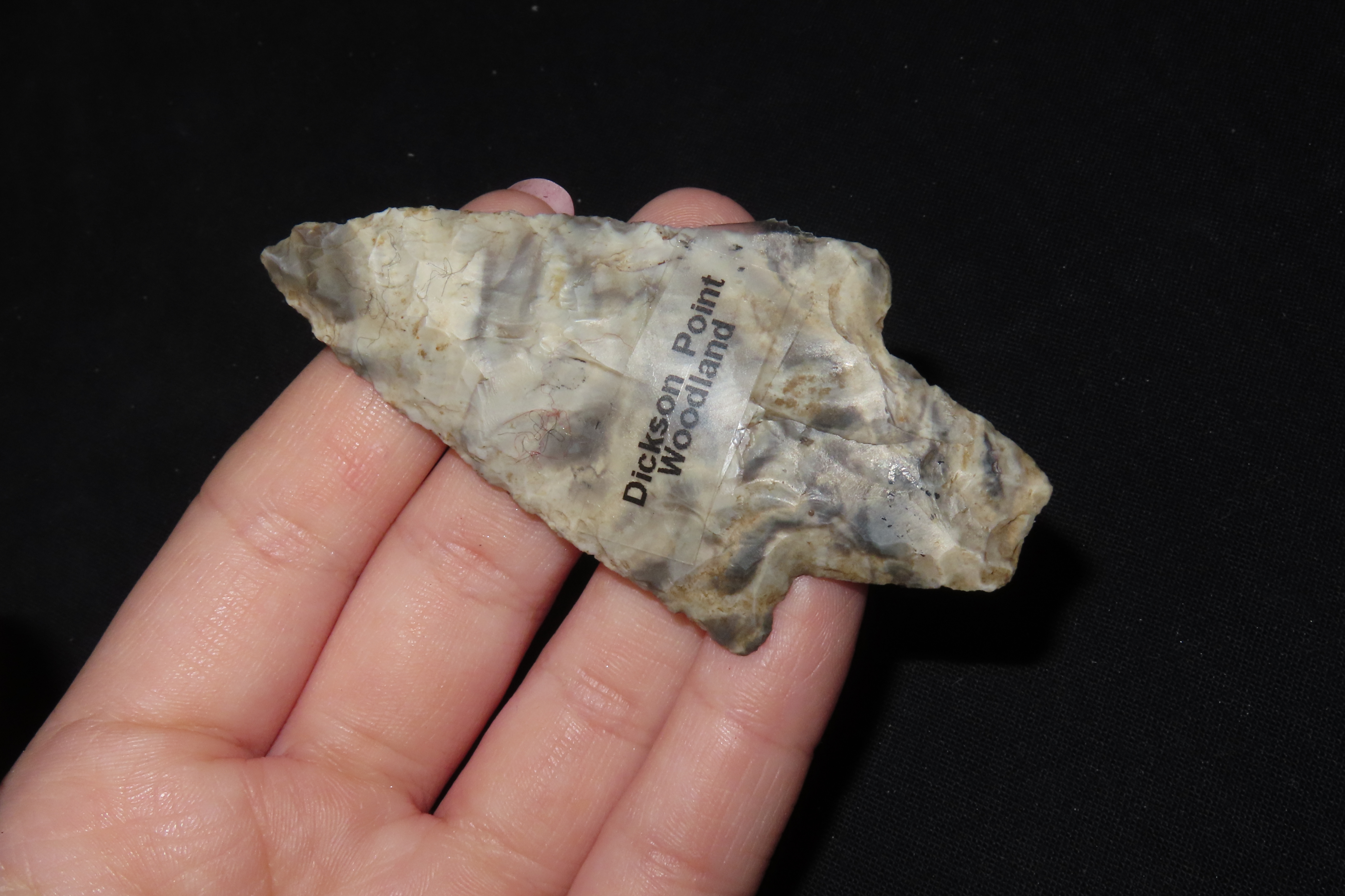 3 1/4" Dickson, Perino COA, Cooper Co., Missouri, Ex. Herb Mangold Collection