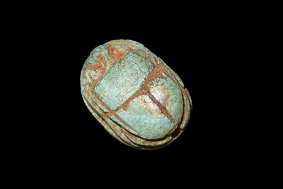 7/8" Egyptian Scarab, Representing the Cycle of Life, 3000-2150 BC