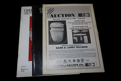 Lot of Auction Catalogs and Ohio Archaeology Journal