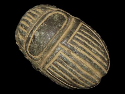 1 1/8" Egyptian Scarab Bead