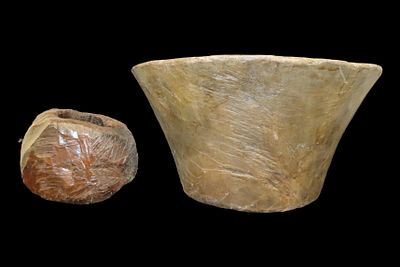 Lot of 2 Wooden Bowls, Africa