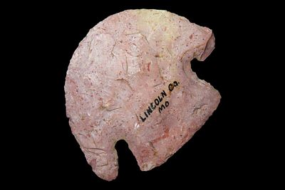 1 3/8" Blunt, Lincoln Co., Missouri, One Ear Broken, Ex. Charles Wesley
