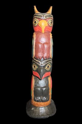 9 1/4" Totem Pole, Northwest Coast